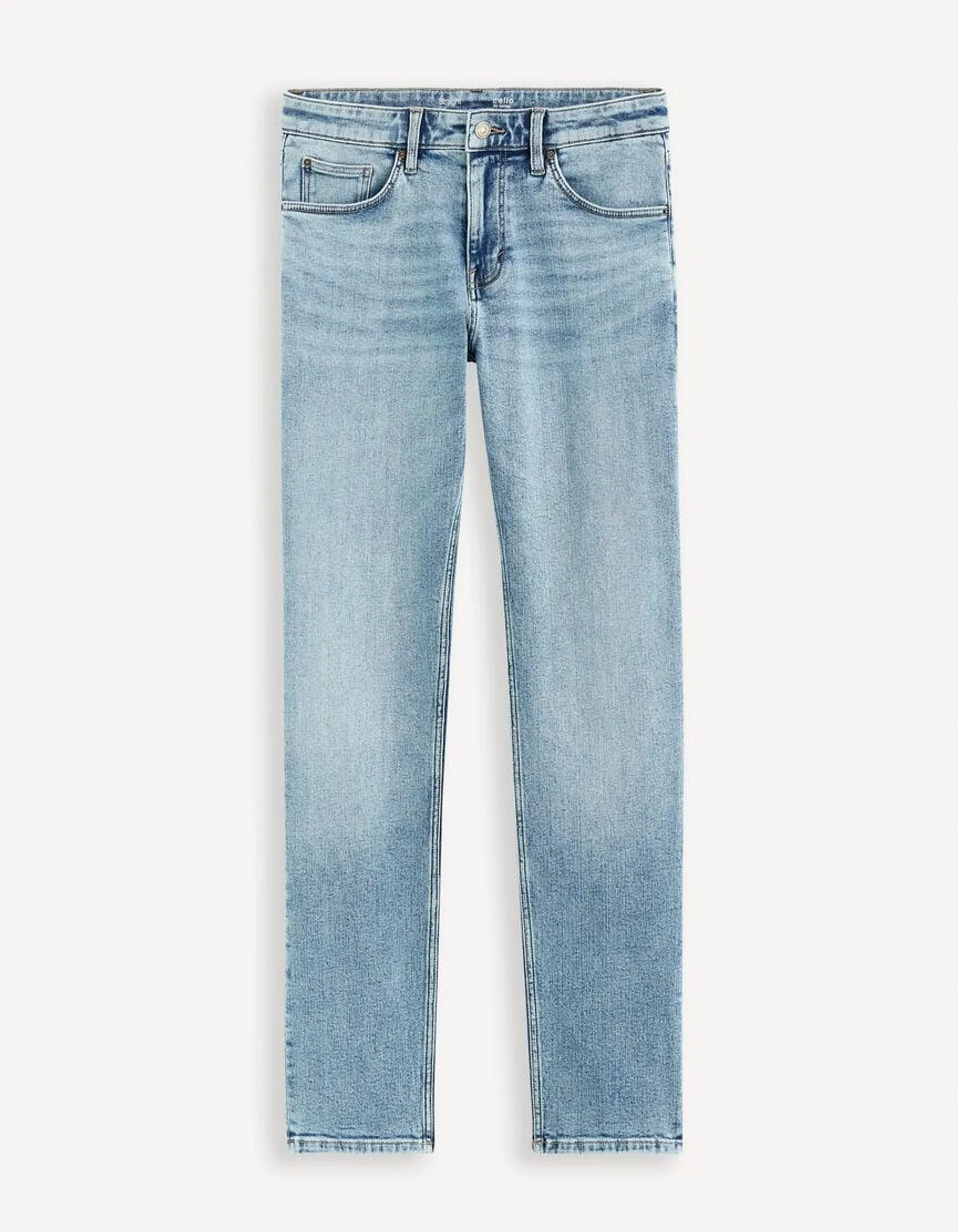 Jean straight stretch C15 3 longueurs - bleu clair