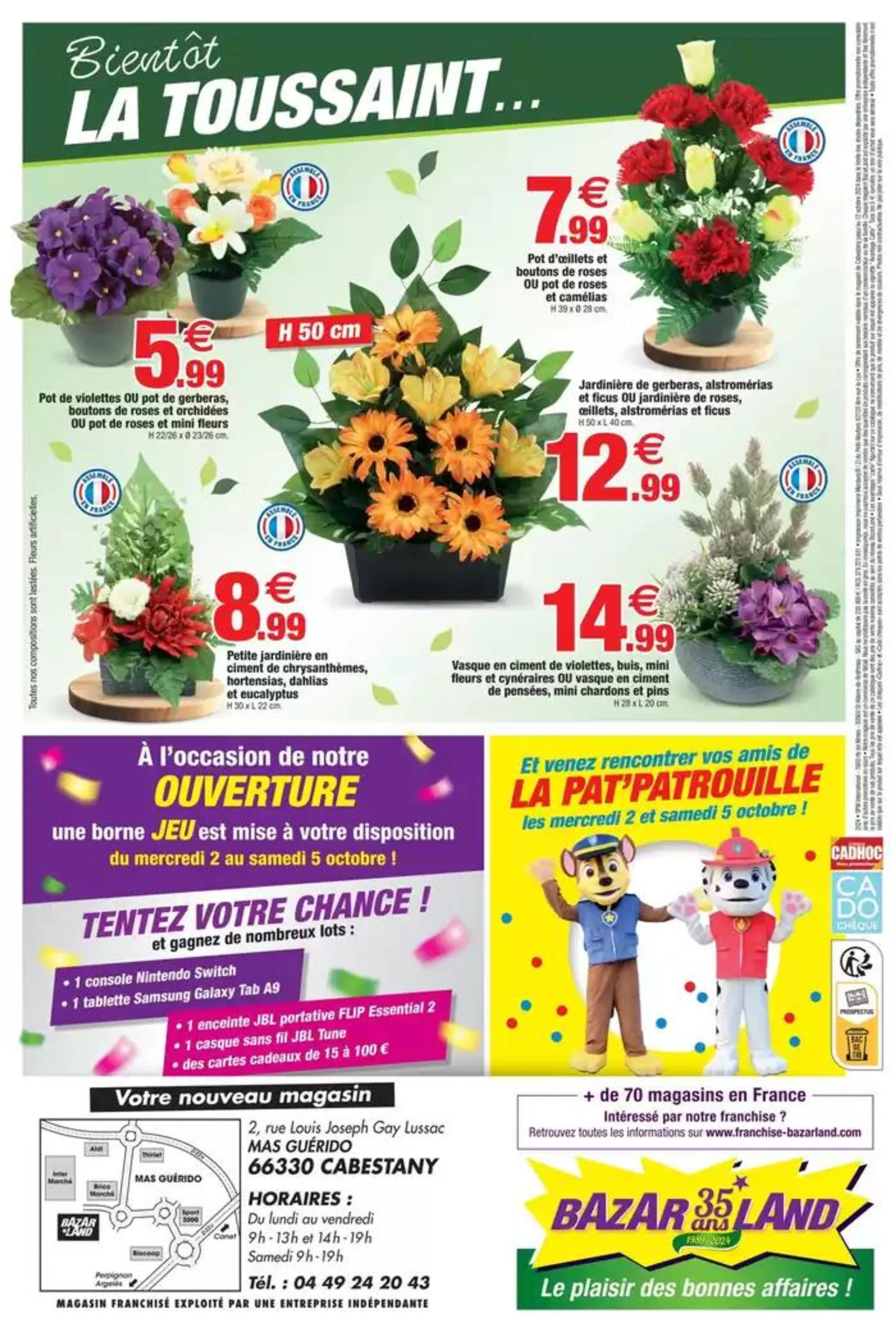 Ouverture du 2 octobre au 12 octobre 2024 - Catalogue page 7