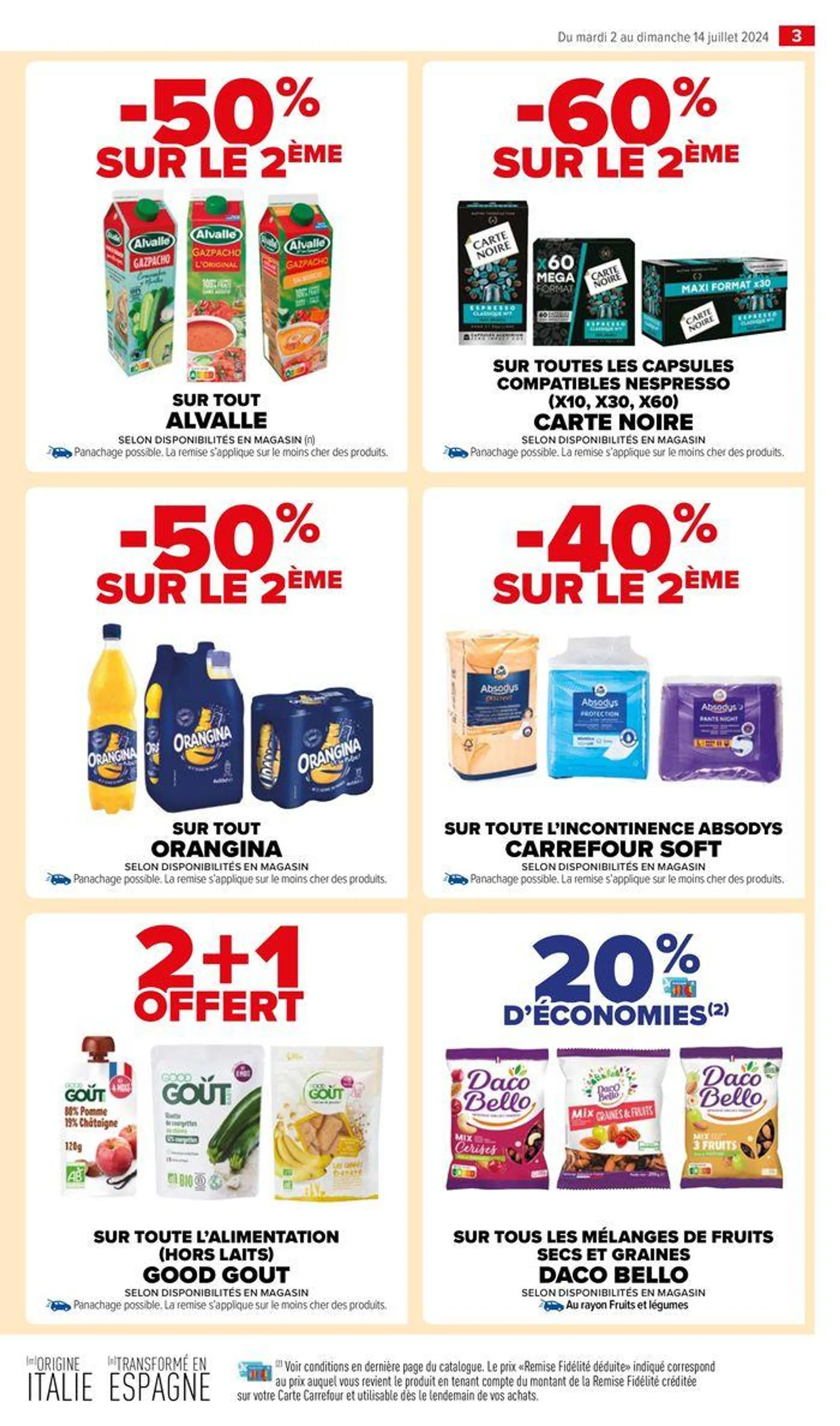 -50% sur le deuxième du 2 juillet au 14 juillet 2024 - Catalogue page 7