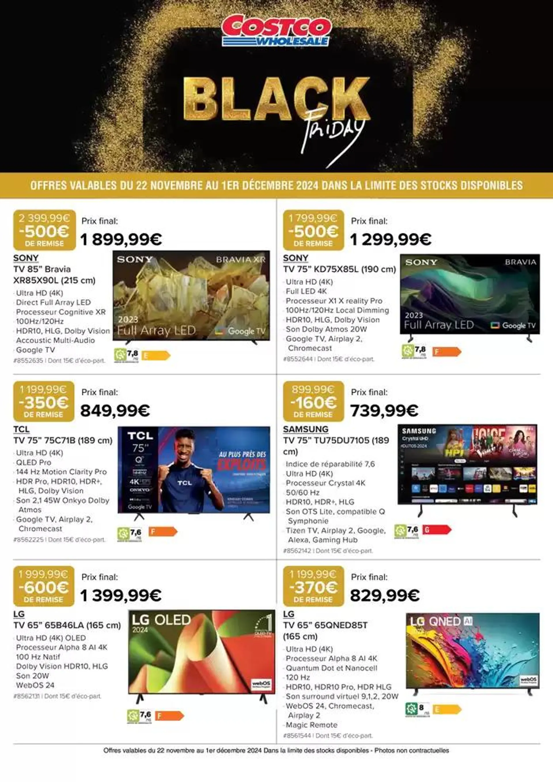 BLACK FRIDAY du 25 novembre au 1 décembre 2024 - Catalogue page 1