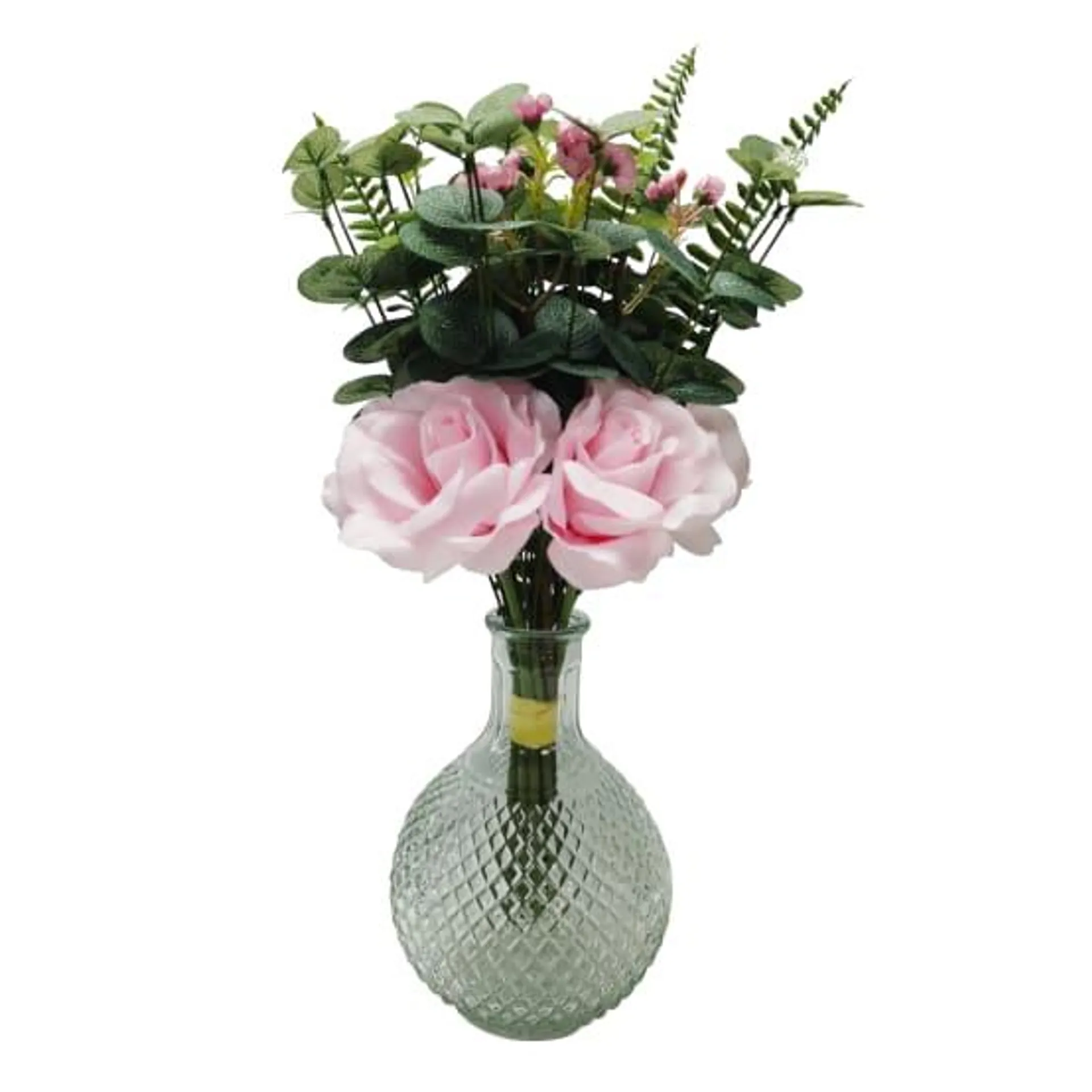 Ecloz - Bouquet de fleurs artificielles Chloe Rose