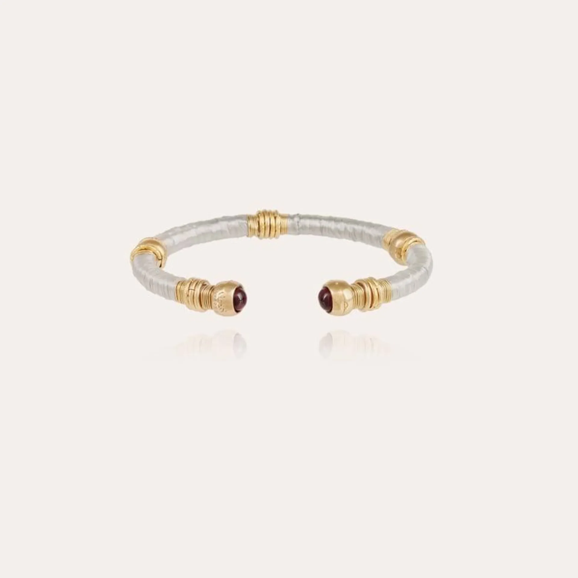 Sari raffia bracelet acetate gold