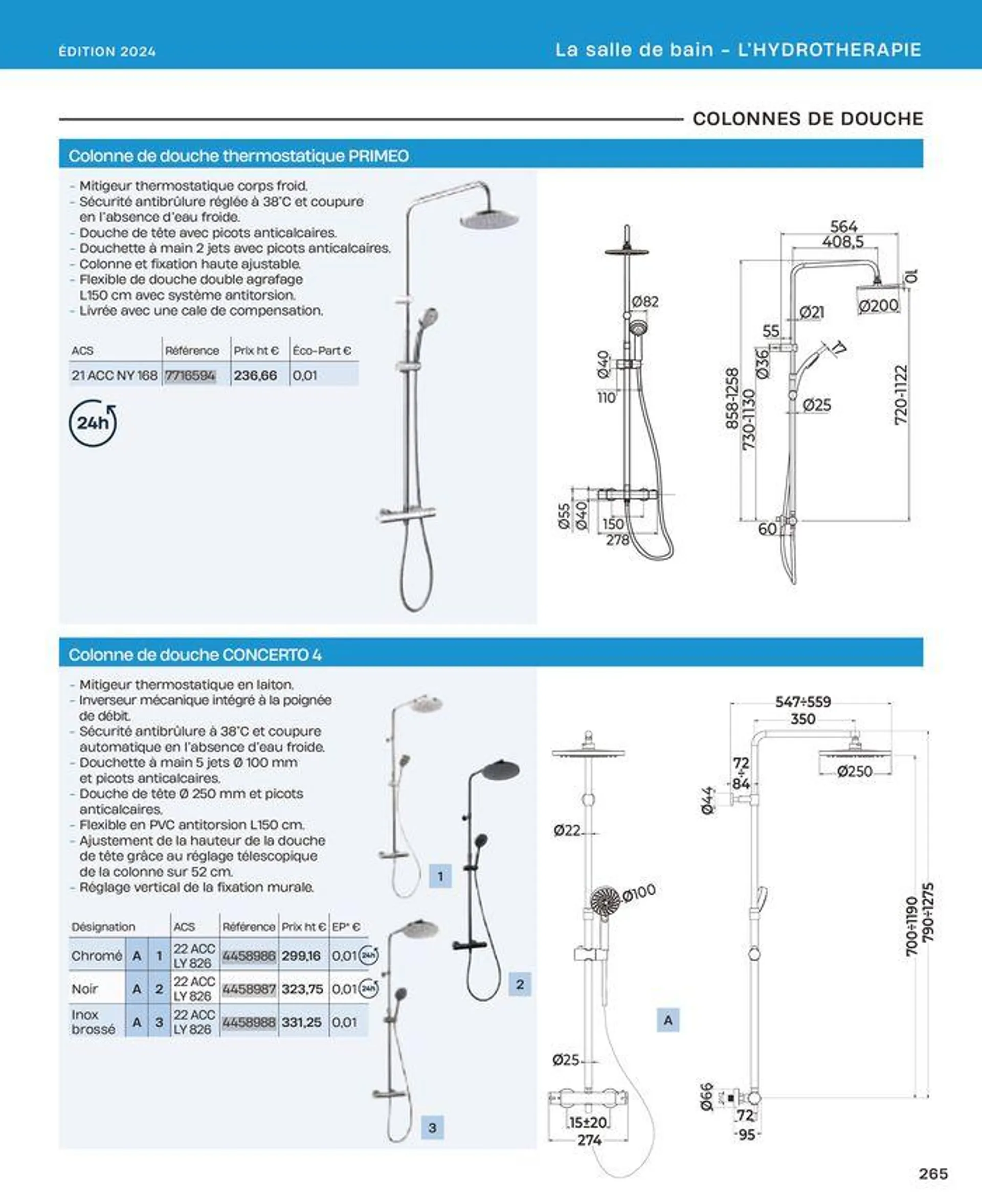 La salle de bain en toute sérénité du 2 juillet au 31 décembre 2024 - Catalogue page 265