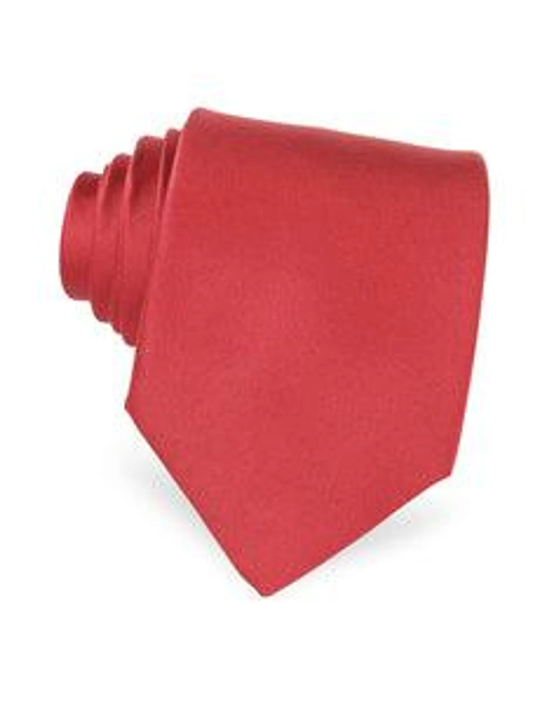 Cherry Red Solid Silk Tie