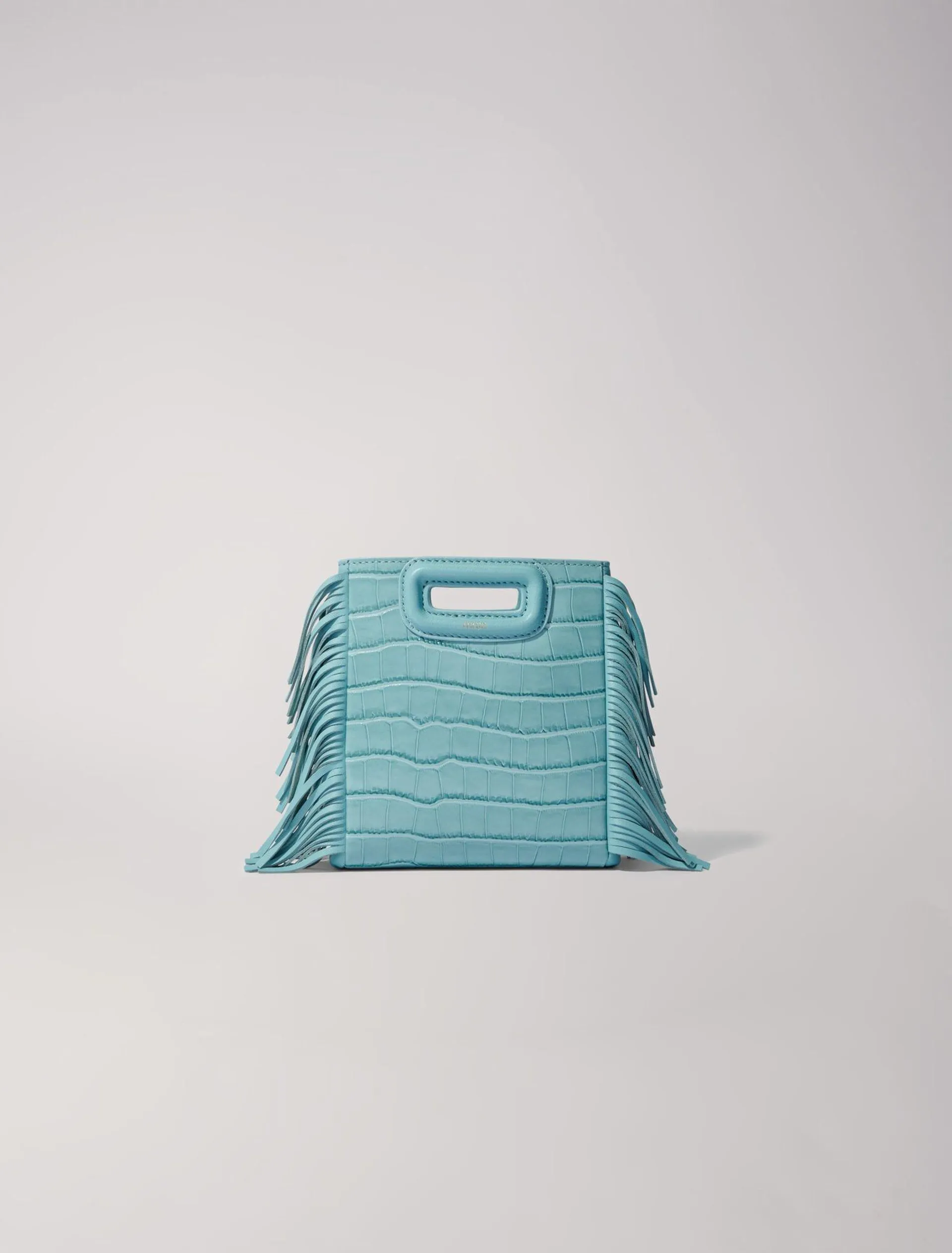 Sac M Mini en cuir effet croco