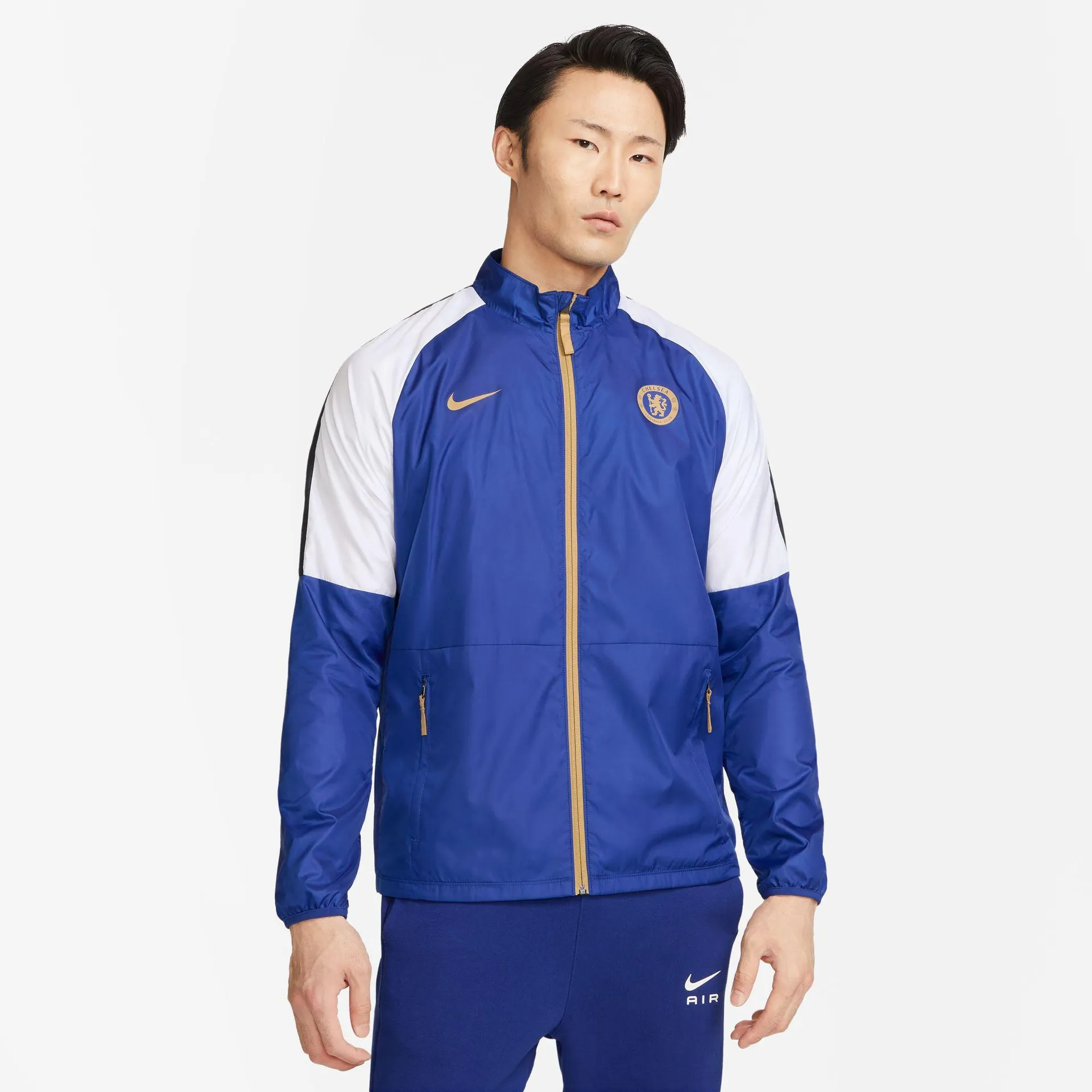 Veste Coupe-Vent Chelsea 2023/2024 - Bleu/Blanc/Doré