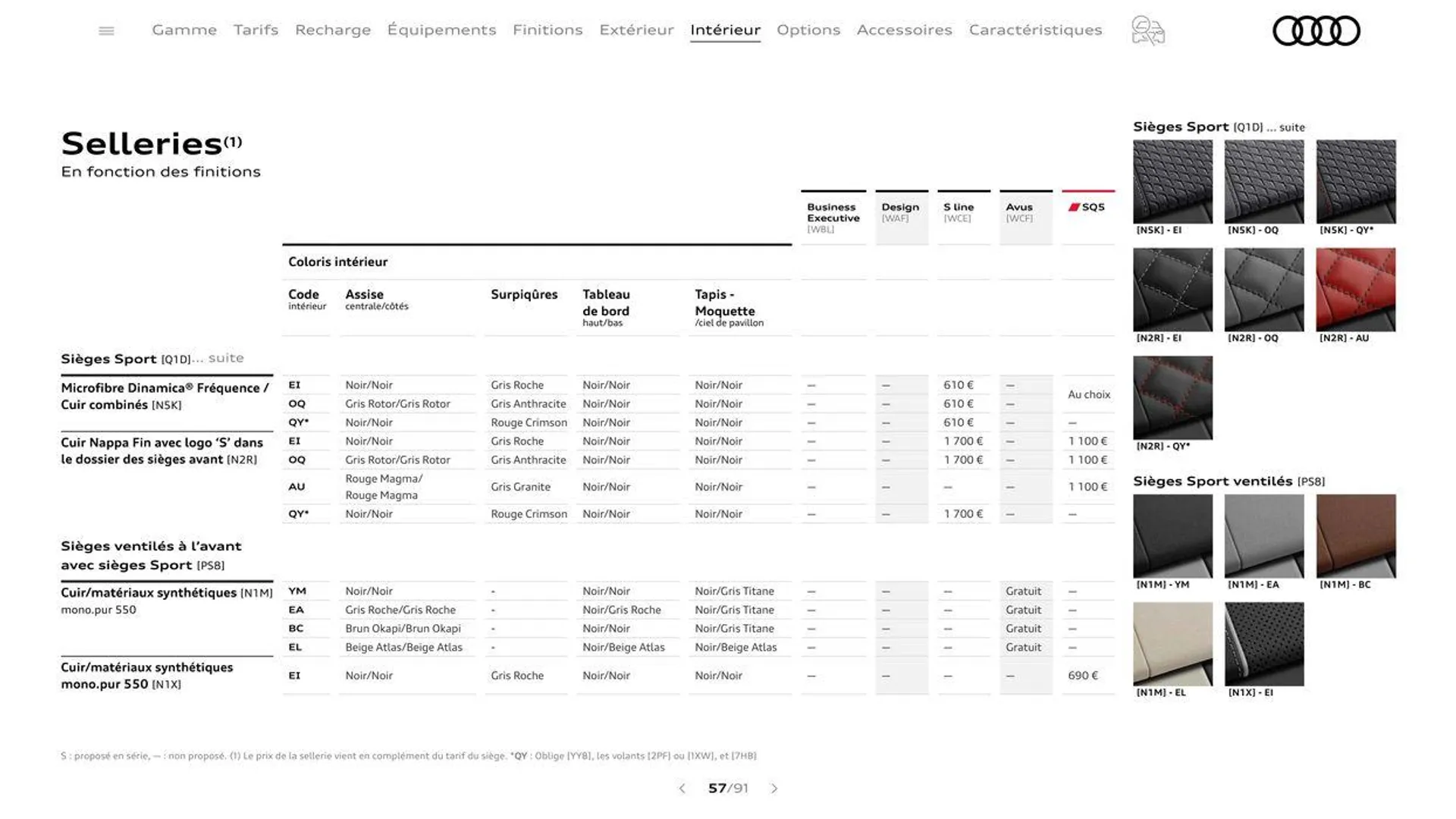 Audi Q5 & SQ5 du 20 août au 31 décembre 2024 - Catalogue page 57