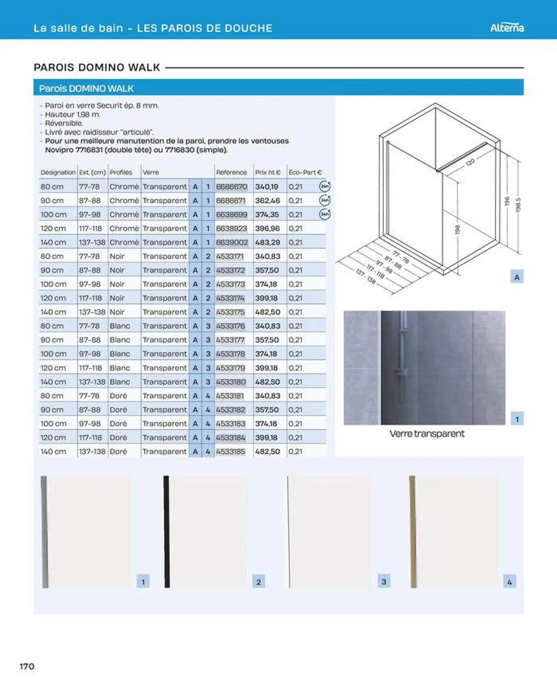 La salle de bain en toute sérénité du 2 juillet au 31 décembre 2024 - Catalogue page 170