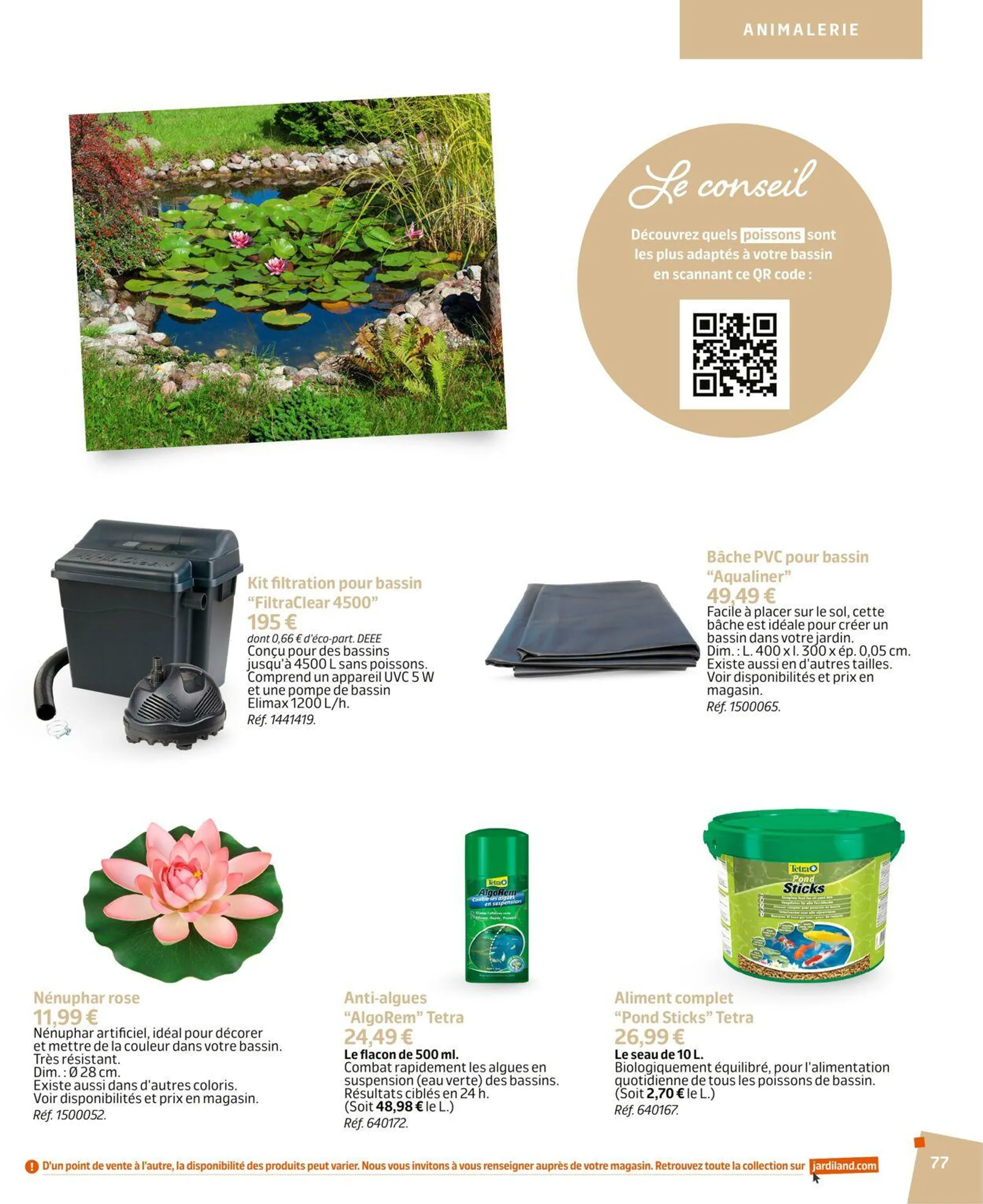 Jardiland Catalogue actuel du 1 mars au 31 août 2024 - Catalogue page 77