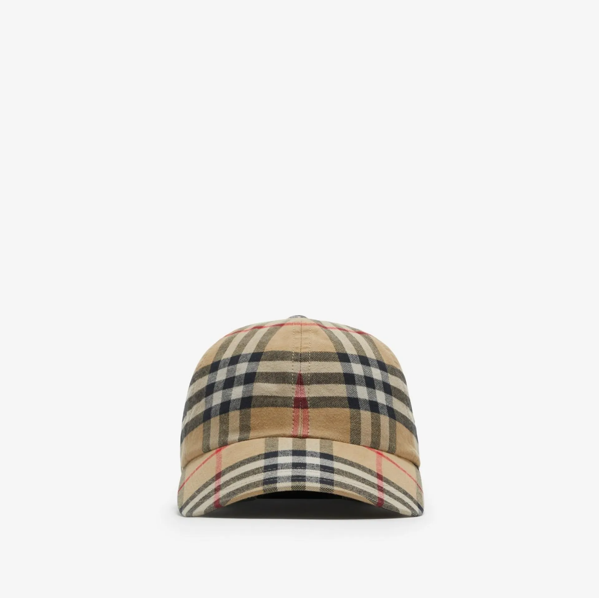 Casquette de baseball en coton Check