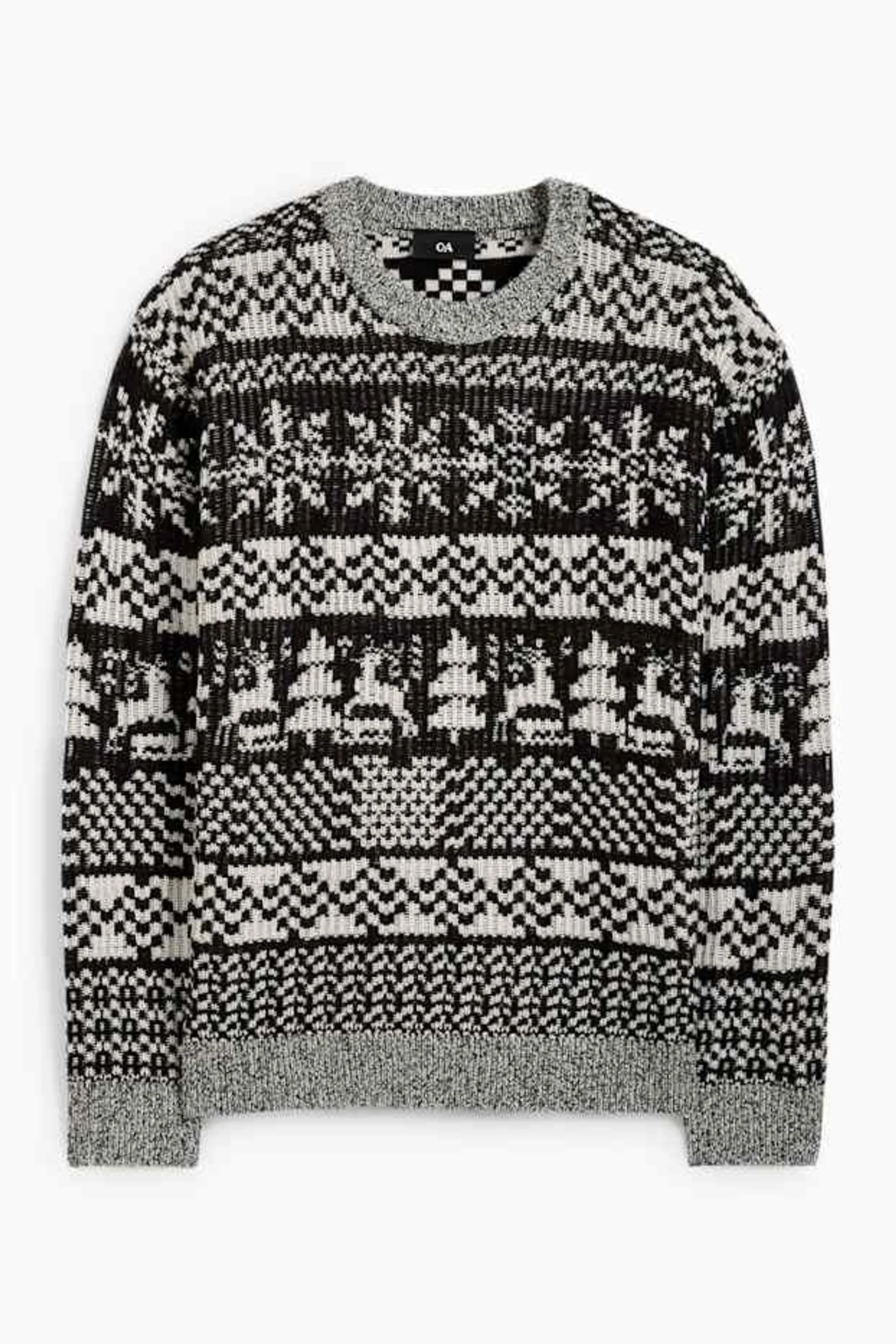 Christmas jumper - reindeer, snowflake and Christmas tree