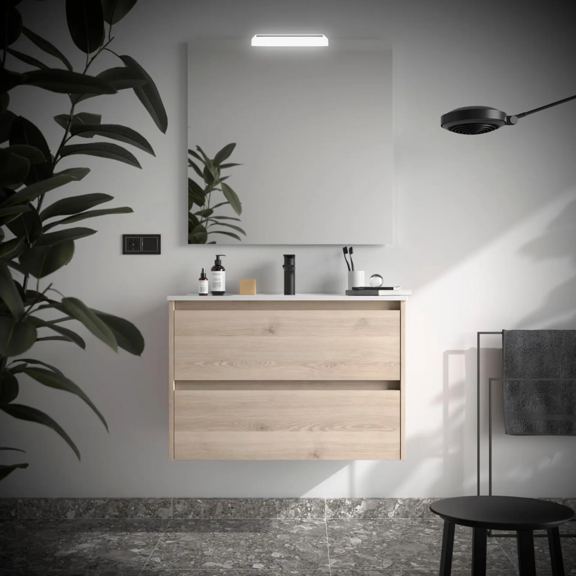 MEUBLE+VASQUE NOJA 900 CHENE NATUREL 106157 SALGAR