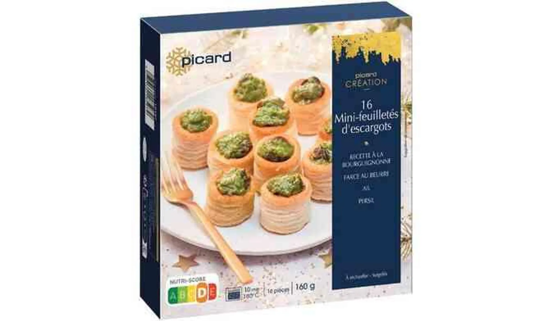 16 mini-feuilletés d'escargots