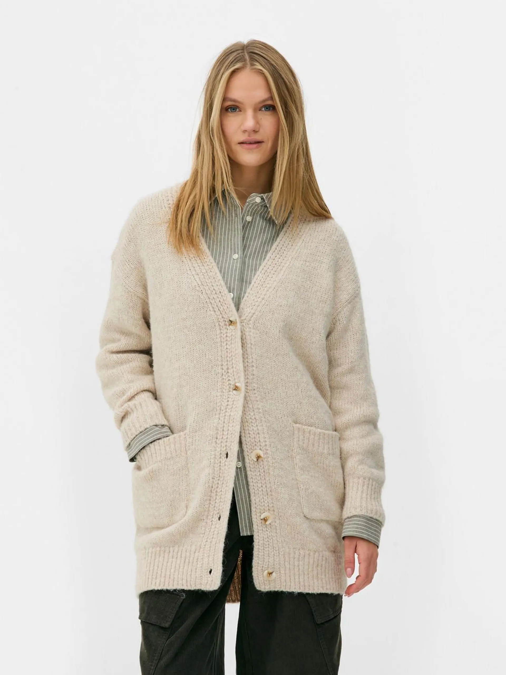 Gilet tricoté oversize