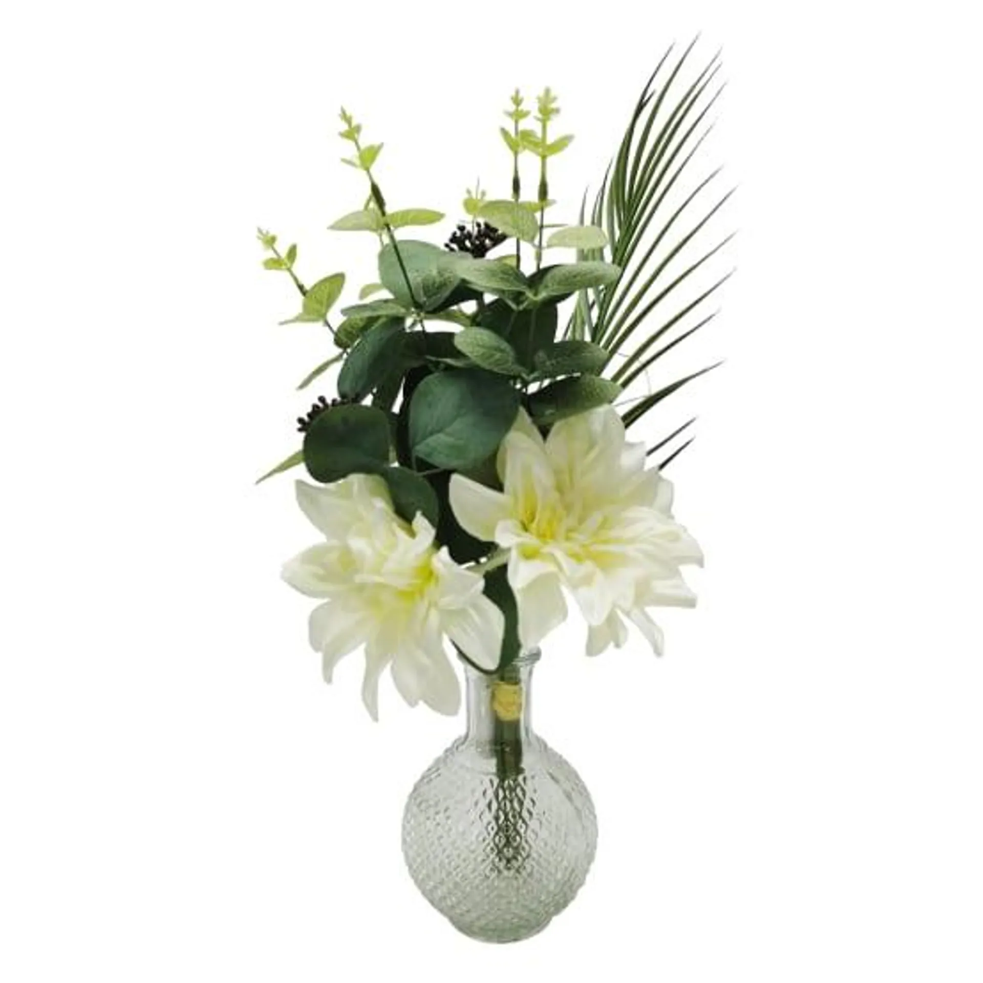 Ecloz - Bouquet de fleurs artificielles Anaelle Blanc