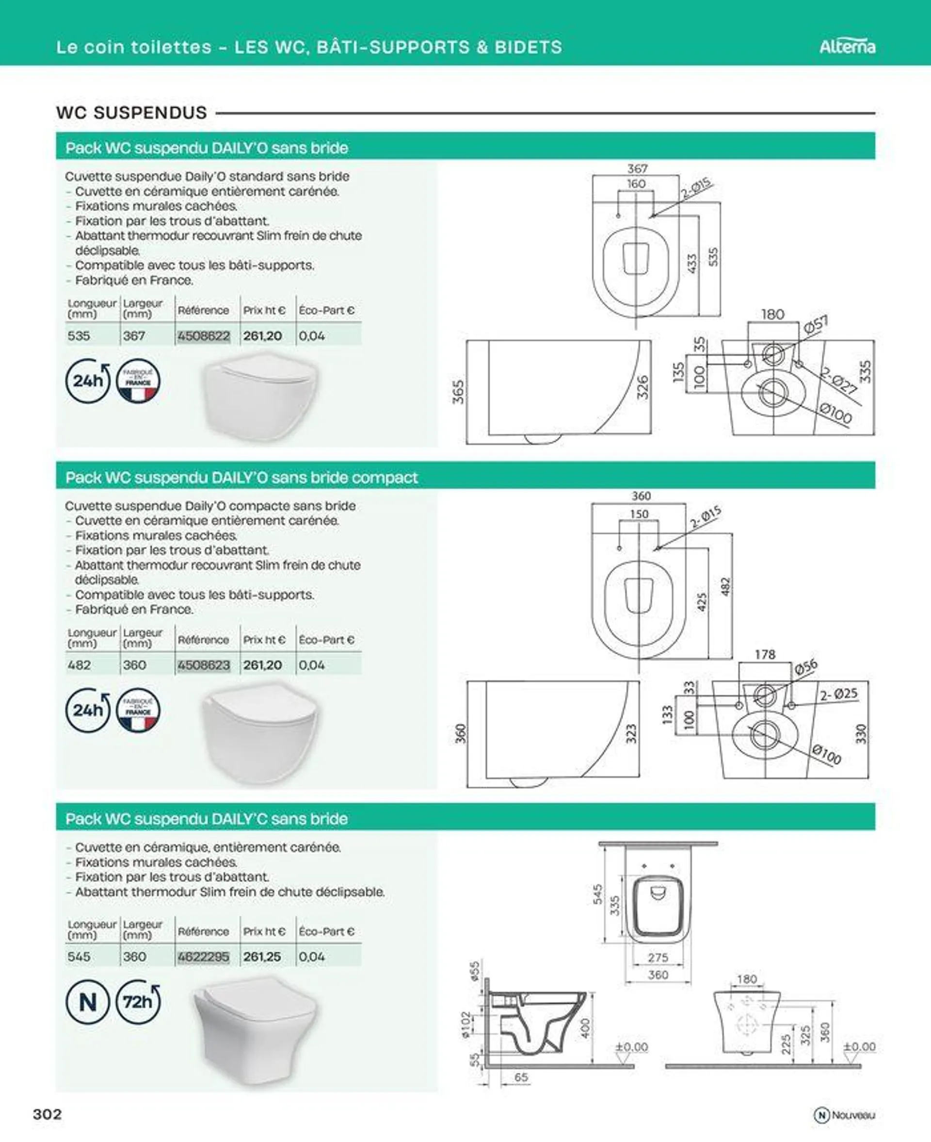 La salle de bain en toute sérénité du 2 juillet au 31 décembre 2024 - Catalogue page 302