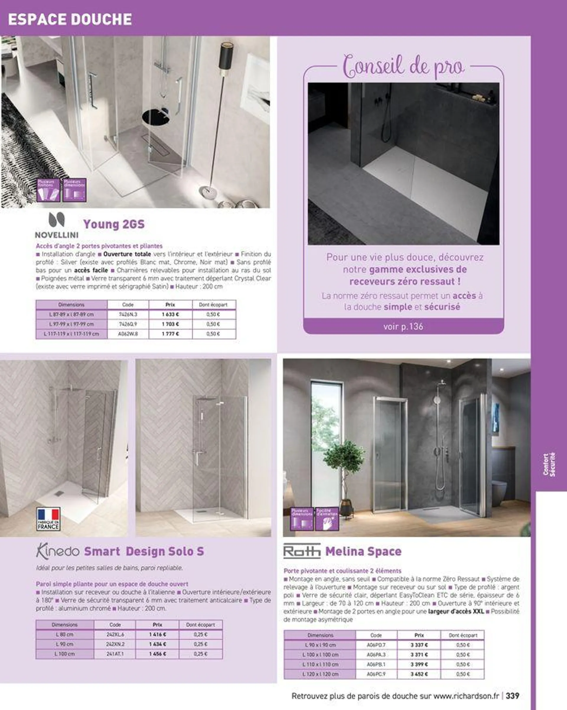 Salle de bains et carrelage 2024 du 23 mai au 31 décembre 2024 - Catalogue page 341