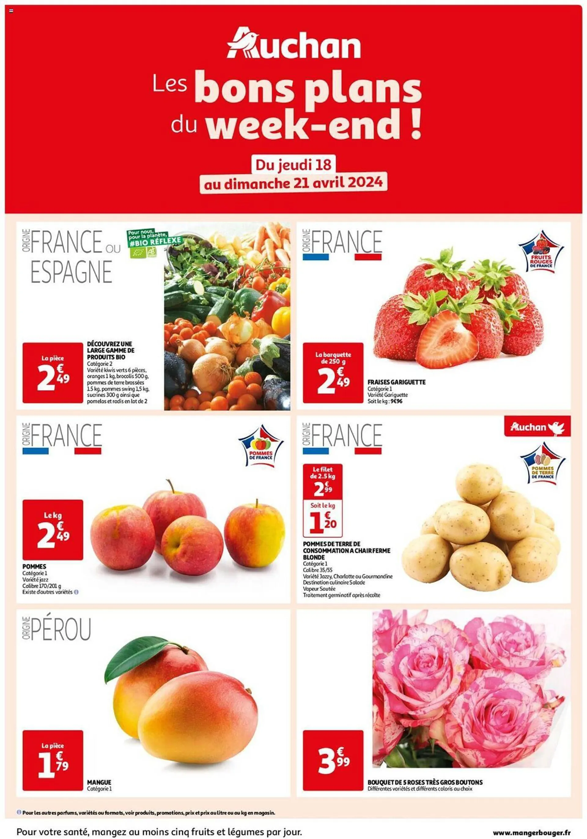 Catalogue Auchan du 18 avril au 21 avril 2024 - Catalogue page 1