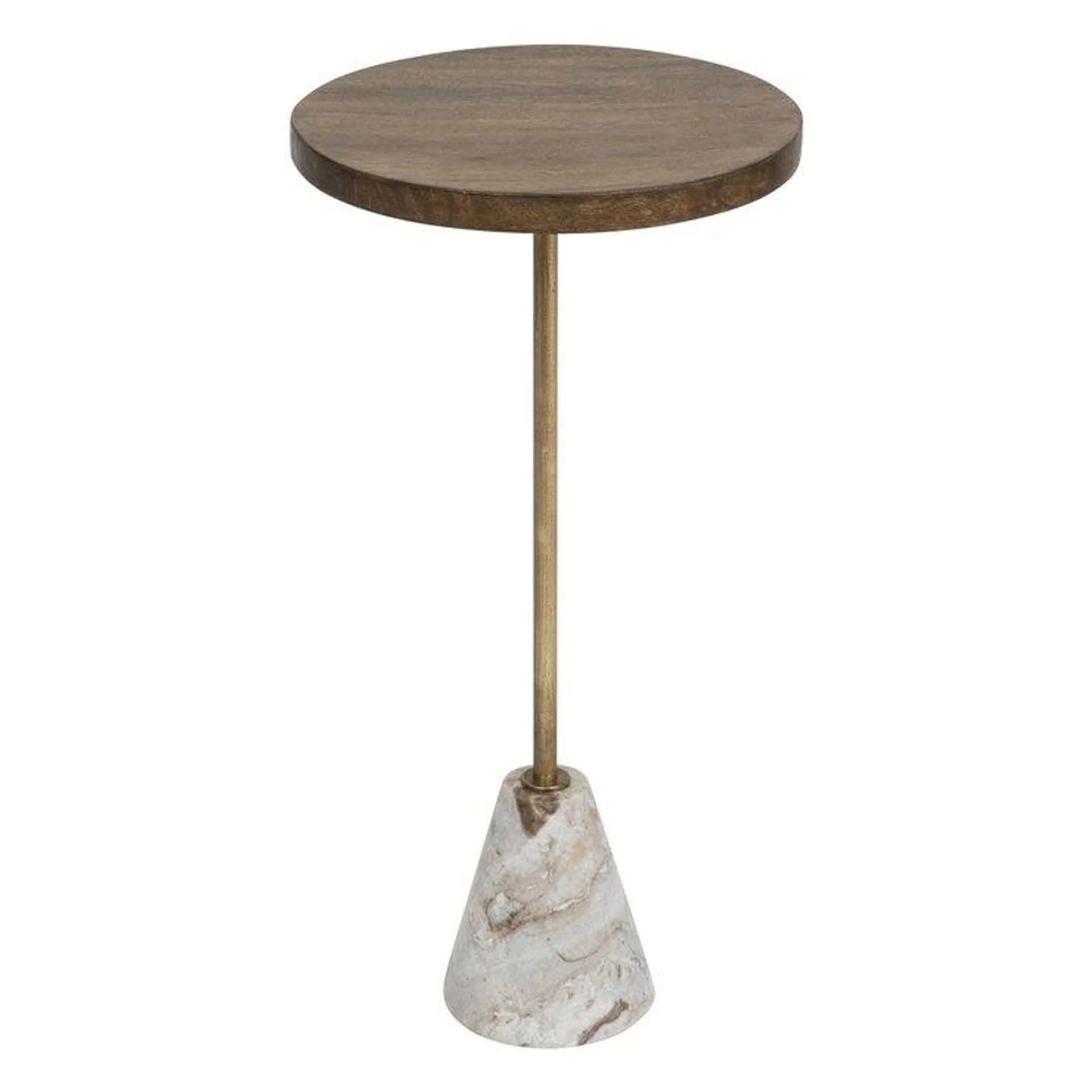 TABLE CAFE BOIS MARBRE NEITH BEIGE