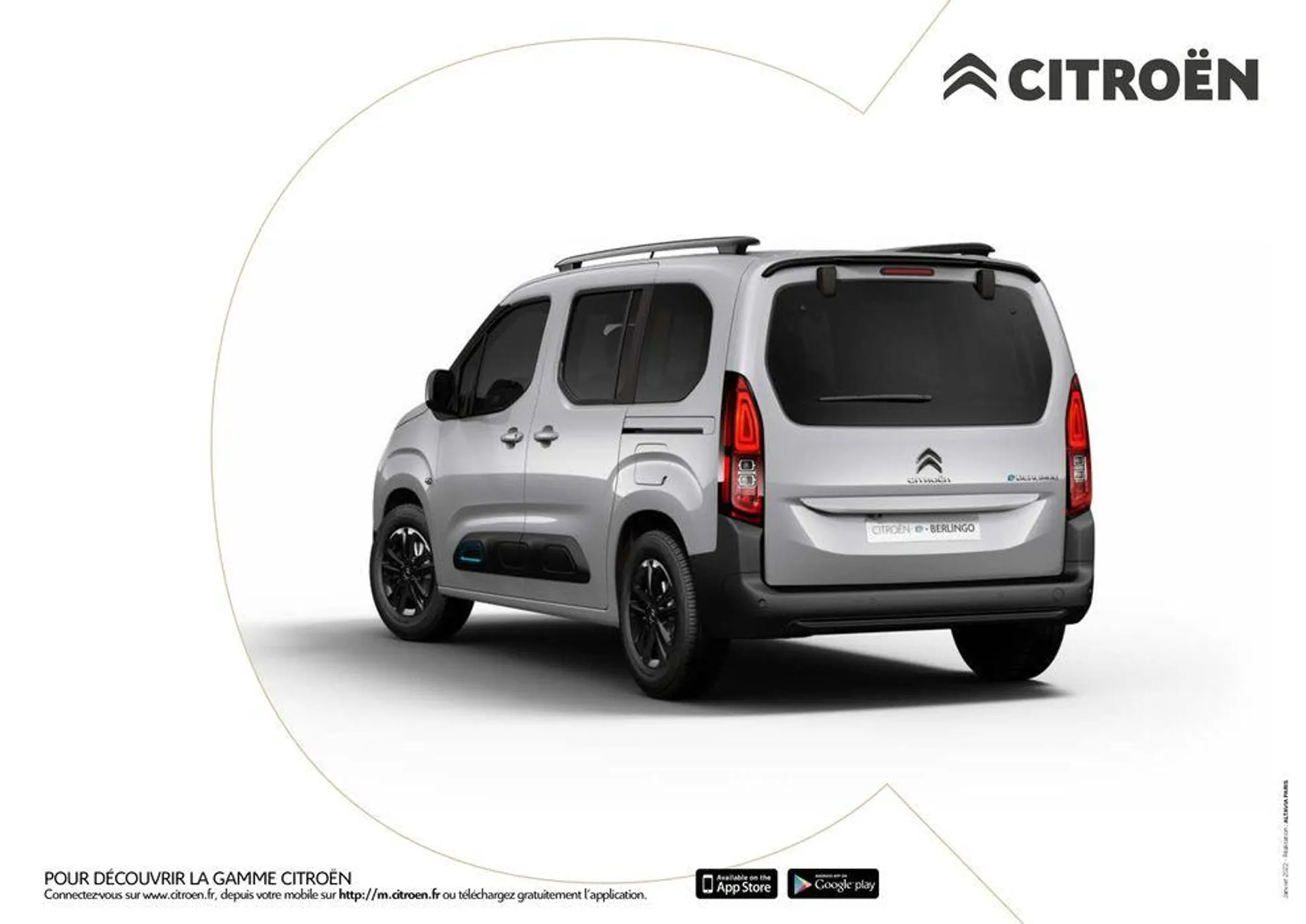 Citroën Ë-BERLINGO ÉLECTRIQUE Caractéristiques du 4 juillet au 31 décembre 2024 - Catalogue page 5