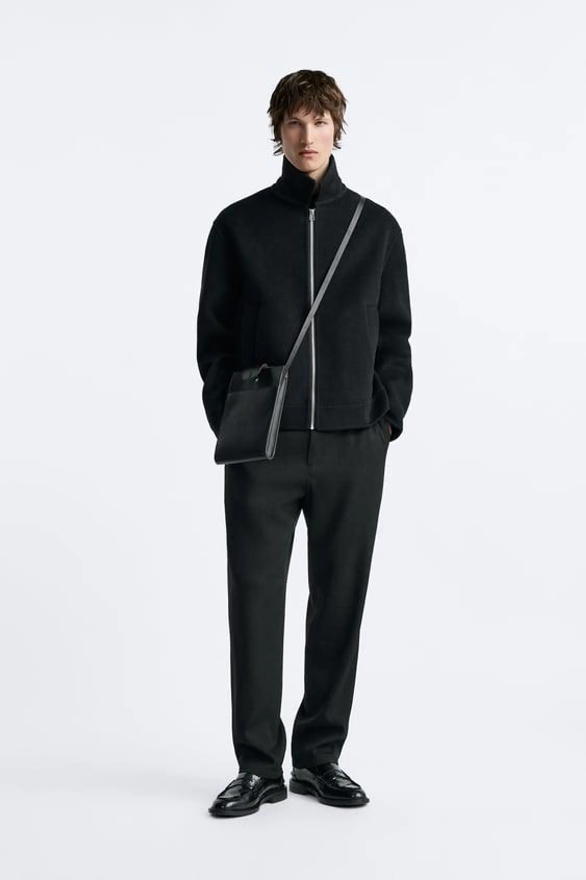 BLOUSON 100% LAINE DOUBLE FACE