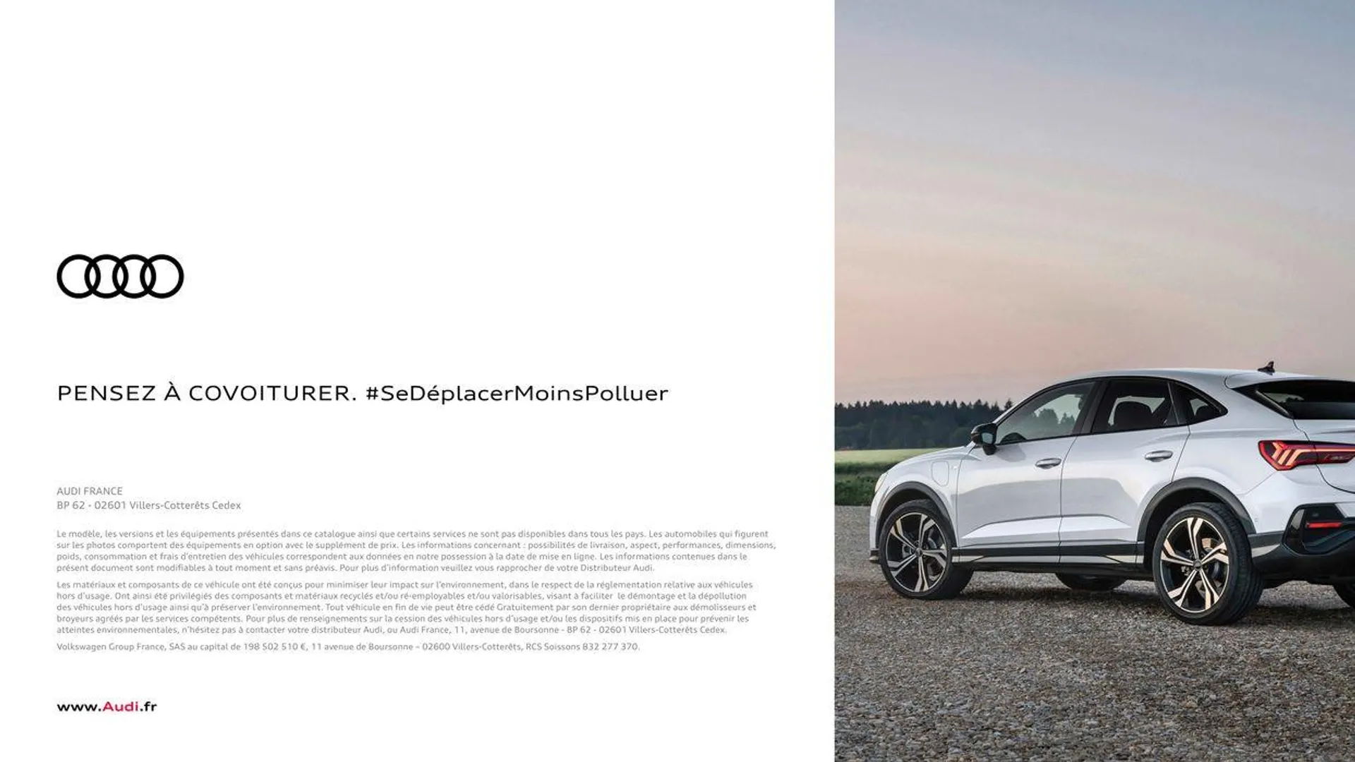 Audi Q3 Sportback du 20 août au 31 décembre 2024 - Catalogue page 58