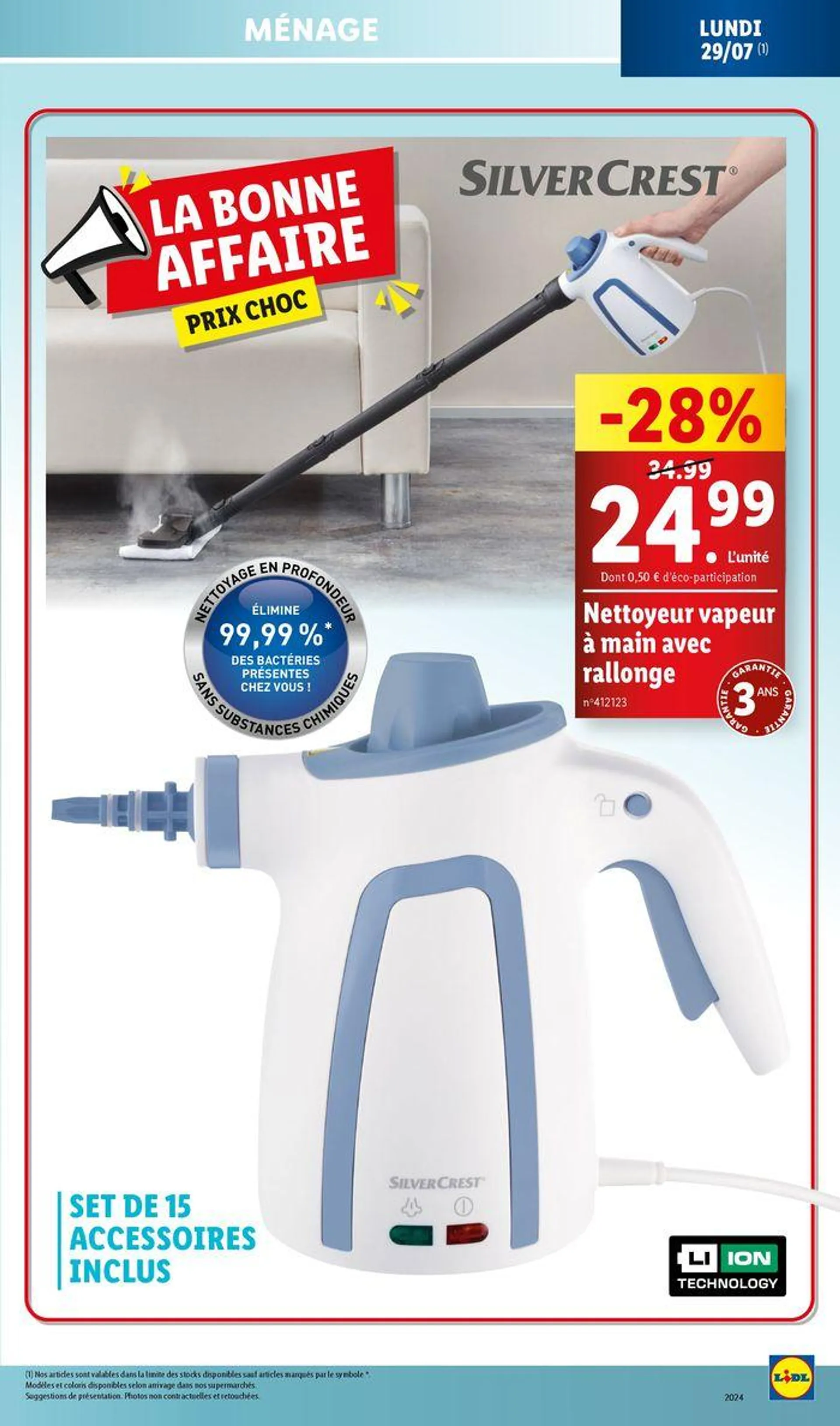 Ne passez pas à côté de nos offres bricolage et maison, toujours à prix Lidl ! du 25 juillet au 29 juillet 2024 - Catalogue page 25