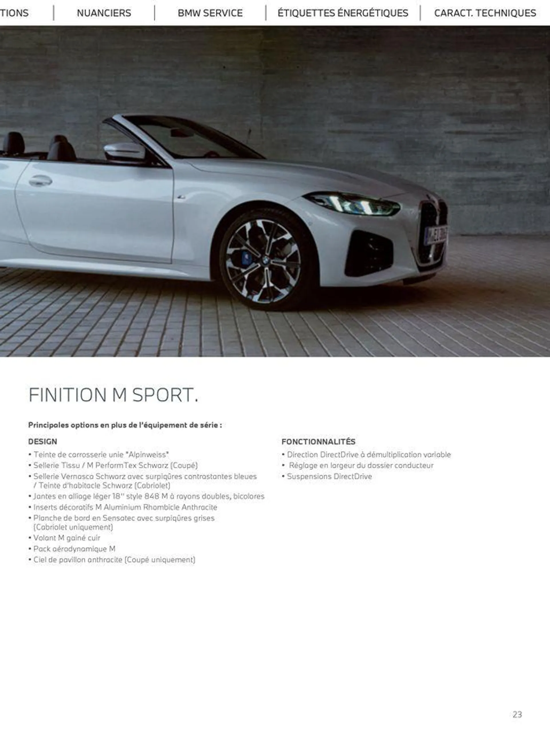 THE NEW 4 COUPÉ CABRIOLET du 26 juin au 31 janvier 2025 - Catalogue page 23