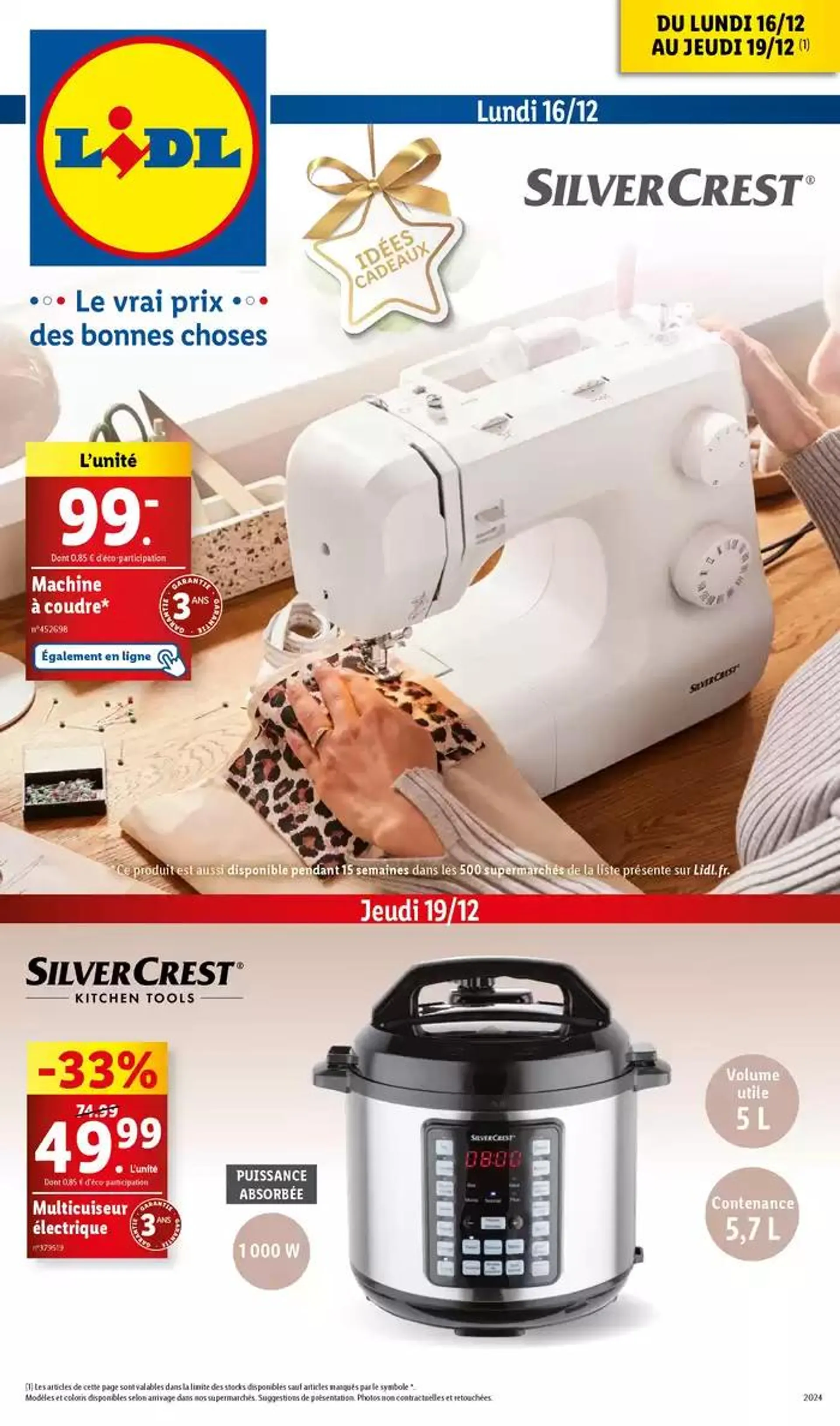 Lidl vous propose une large gamme de matériel de couture pour devenir un professionnel. - 1