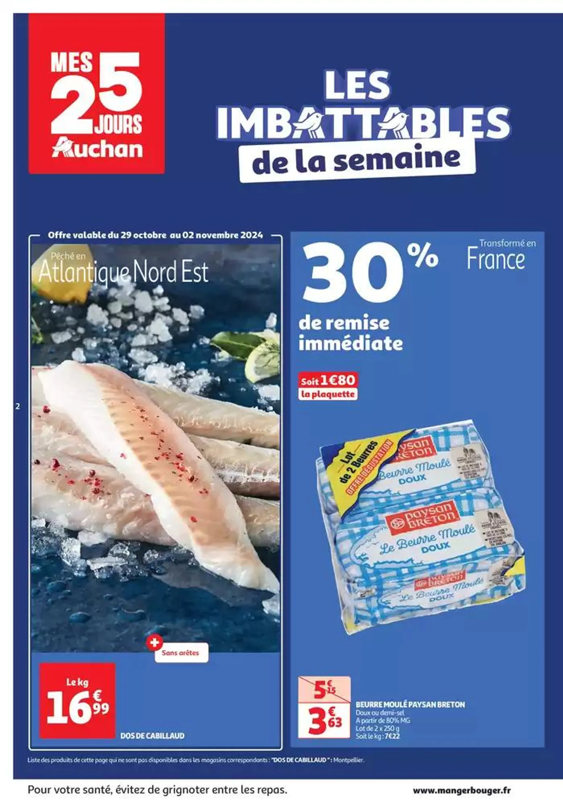 Top depart : 25 jours Auchan  du 29 octobre au 4 novembre 2024 - Catalogue page 2