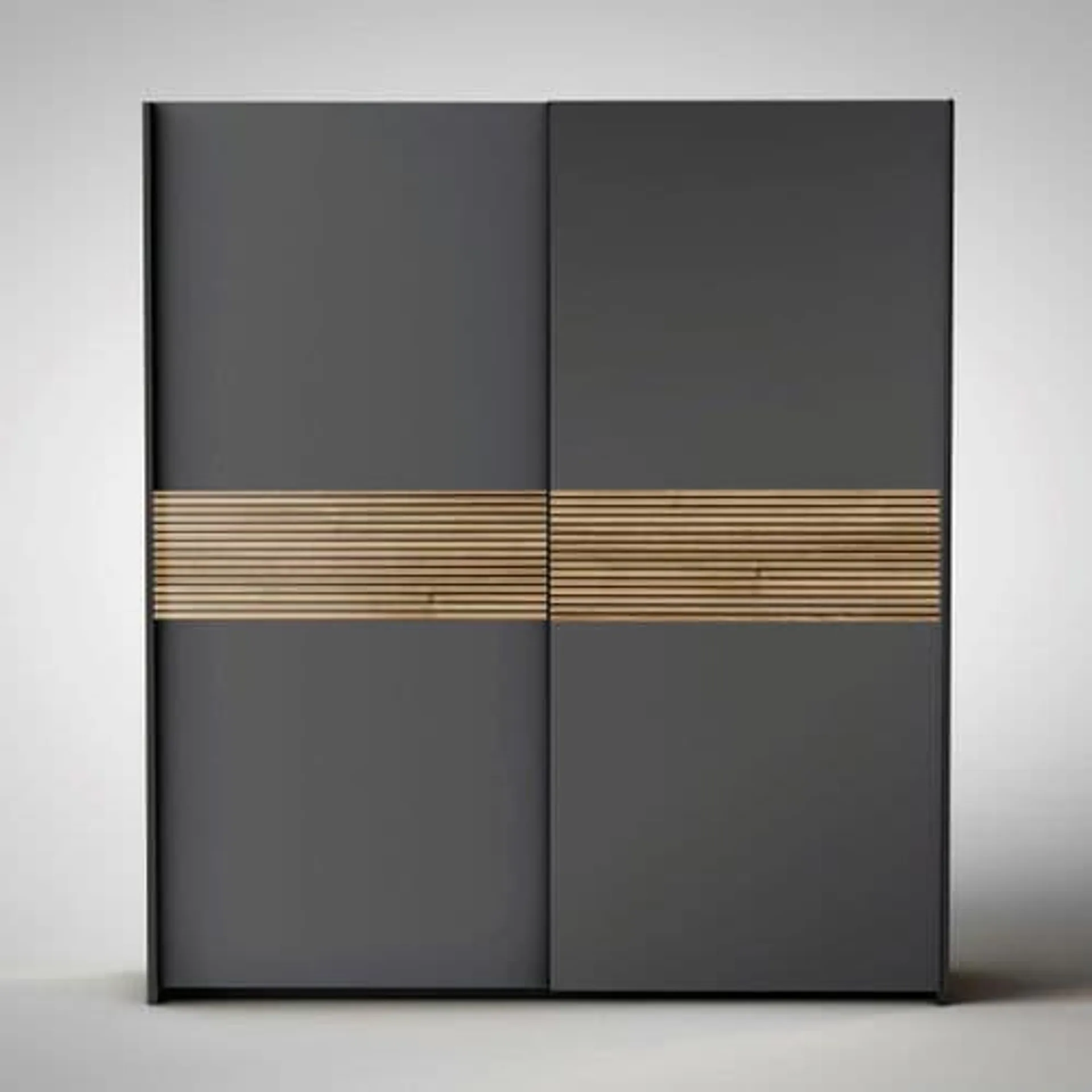 Armoire 2 portes THOMAS Graphite