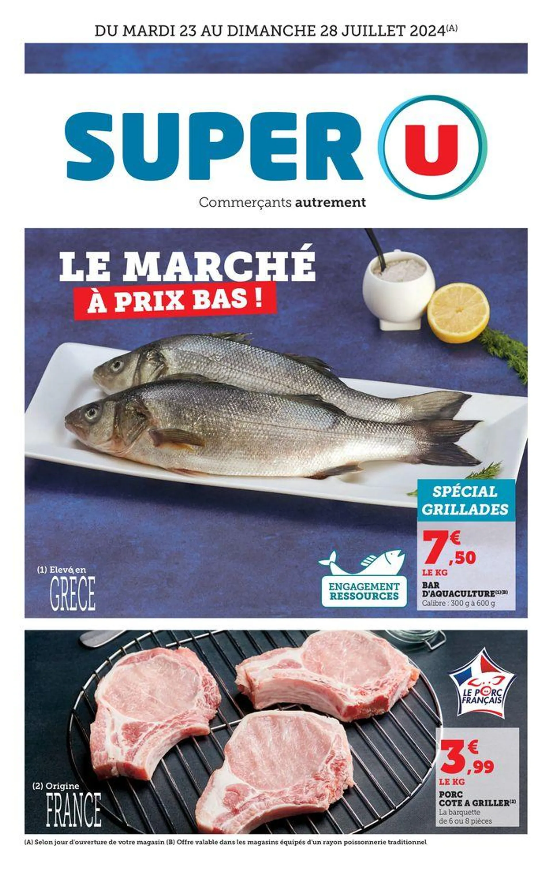 Le marché à prix bas ! du 23 juillet au 28 juillet 2024 - Catalogue page 1