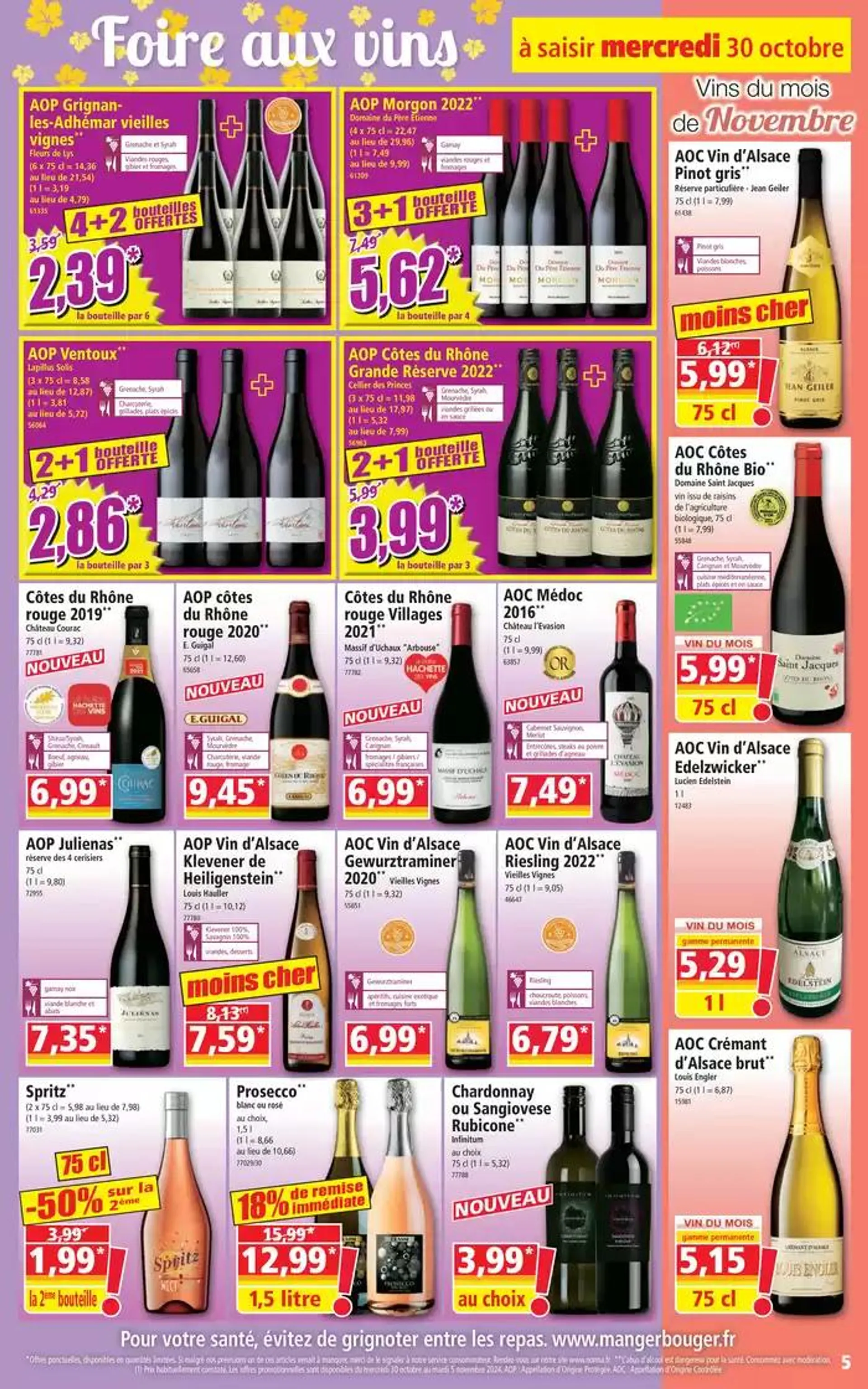 Foire aux Vins du 30 octobre au 5 novembre 2024 - Catalogue page 5