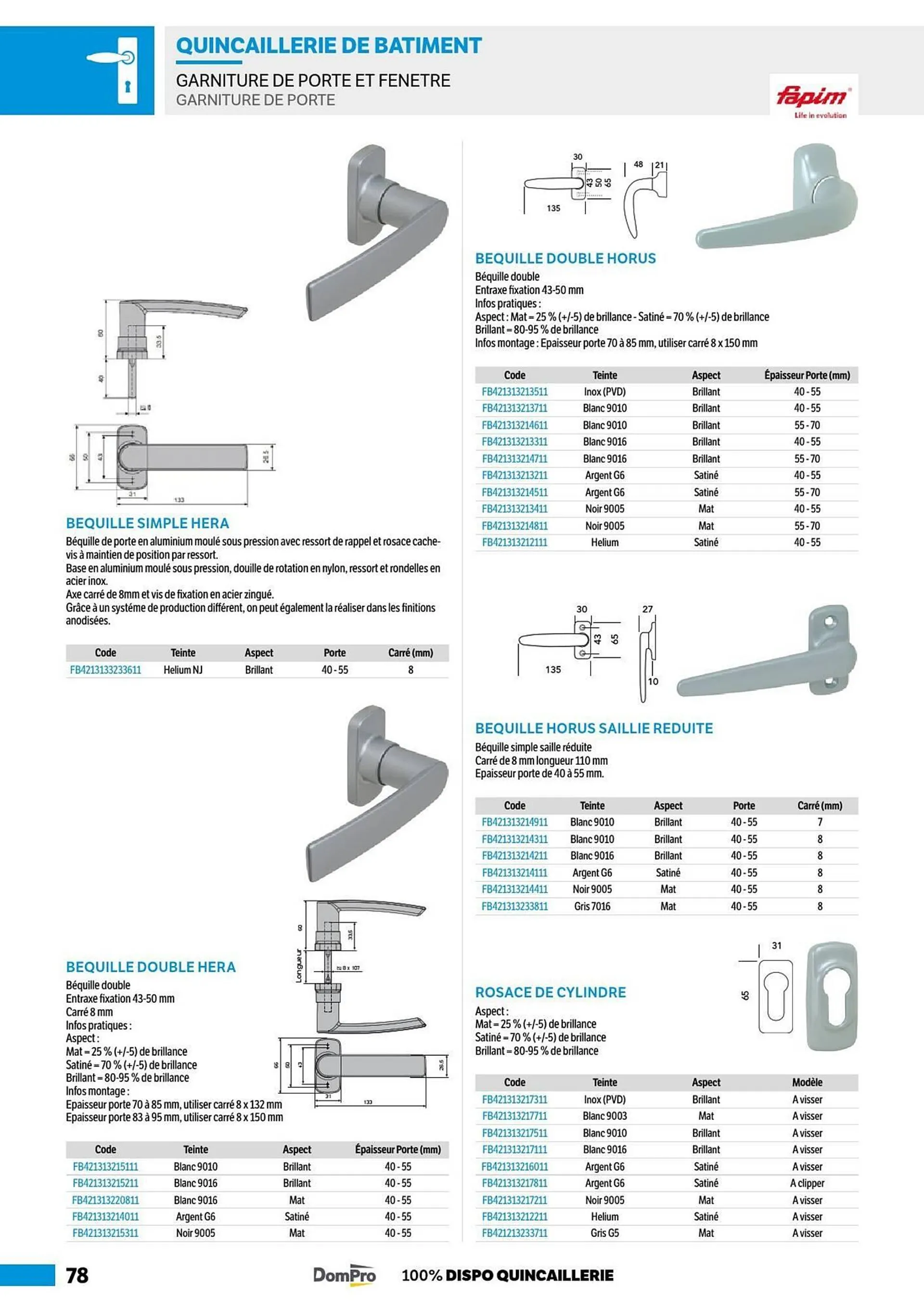 Catalogue DomPro du 8 juillet au 4 janvier 2025 - Catalogue page 78