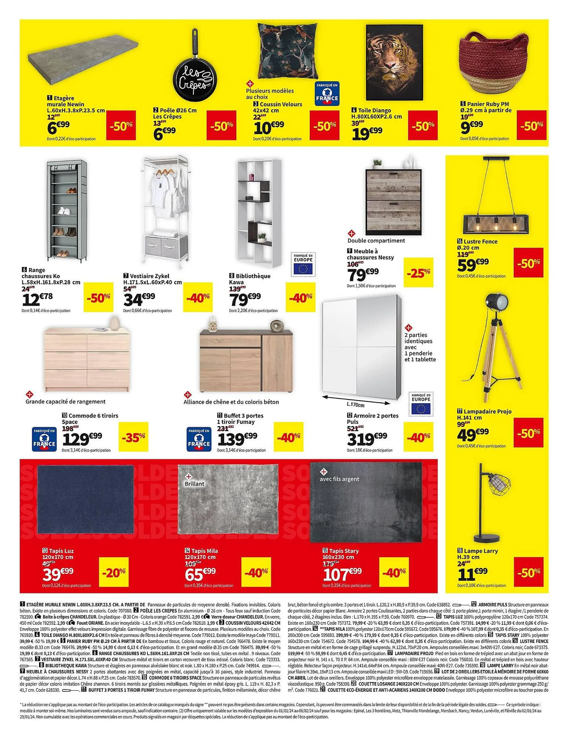 Catalogue Conforama du 1 janvier au 29 janvier 2024 - Catalogue page 4