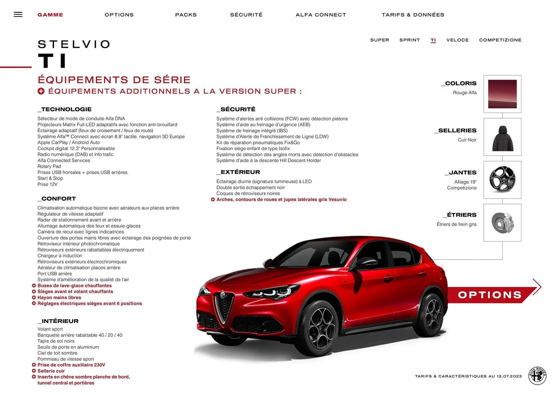 Catalogue Alfa Romeo Stelvio du 29 décembre au 28 décembre 2024 - Catalogue page 9