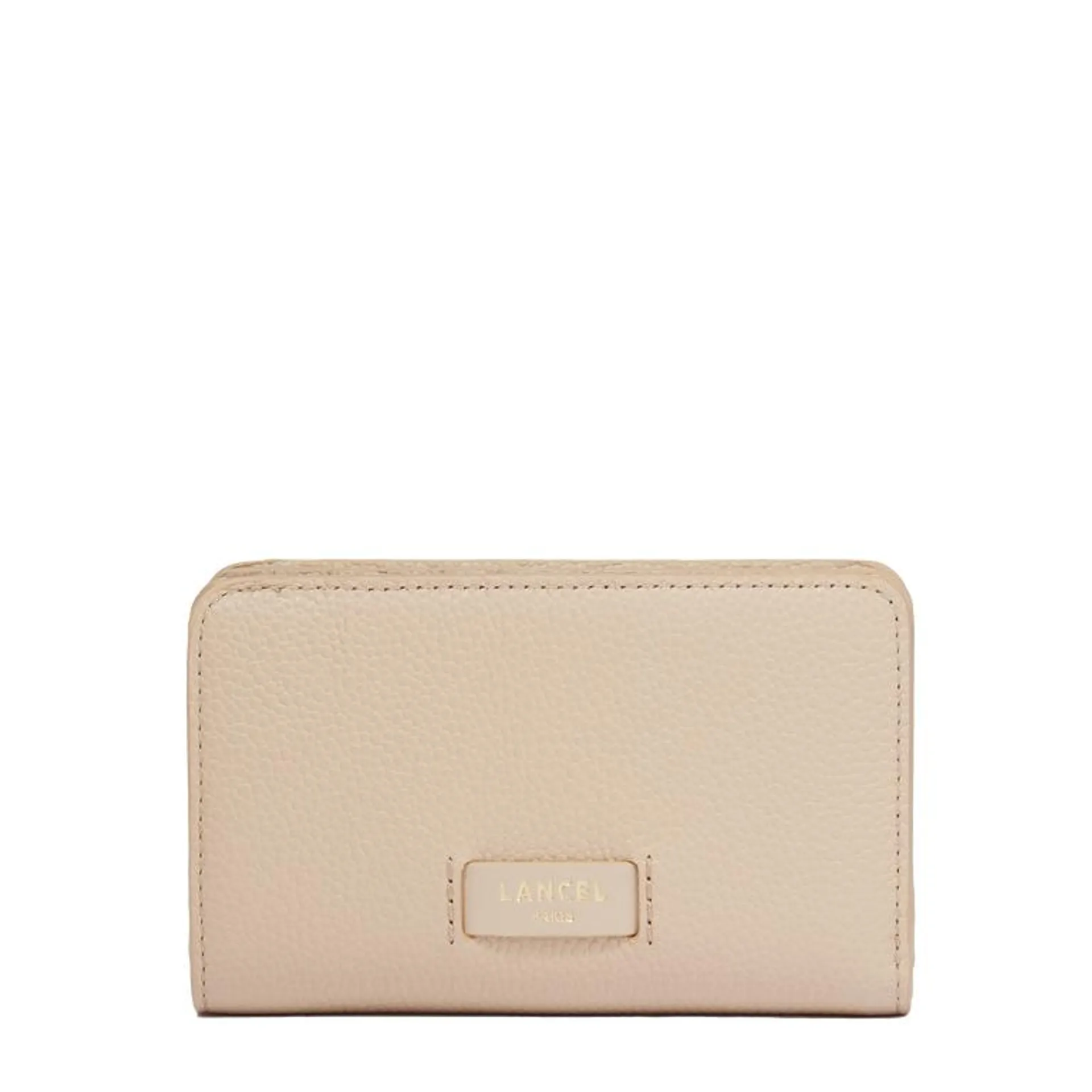 Rectangular zip compact wallet