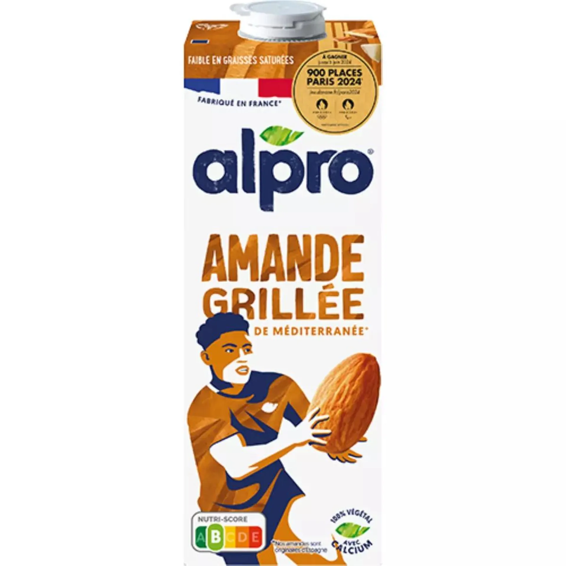 Boisson végétale lait d'amande grillée