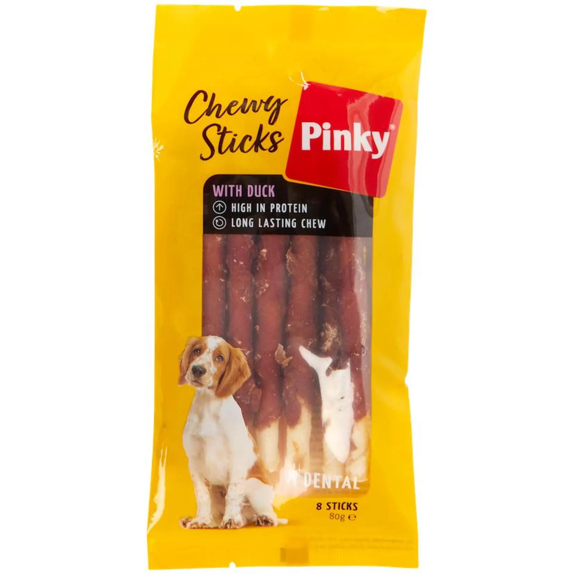 Bâtonnets à mâcher pour chien Pinky Chewy Sticks