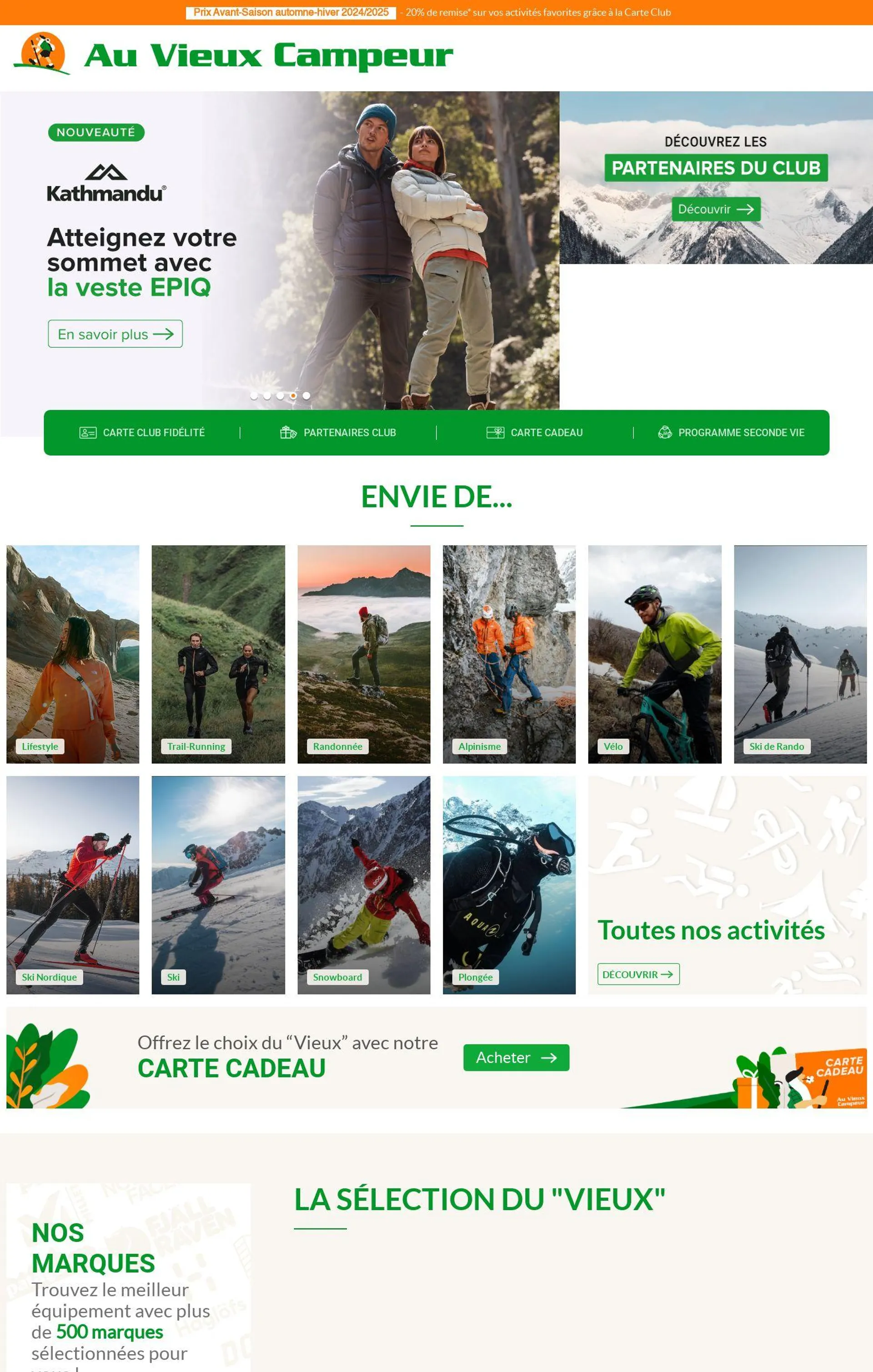 Au Vieux Campeur Catalogue actuel - 1