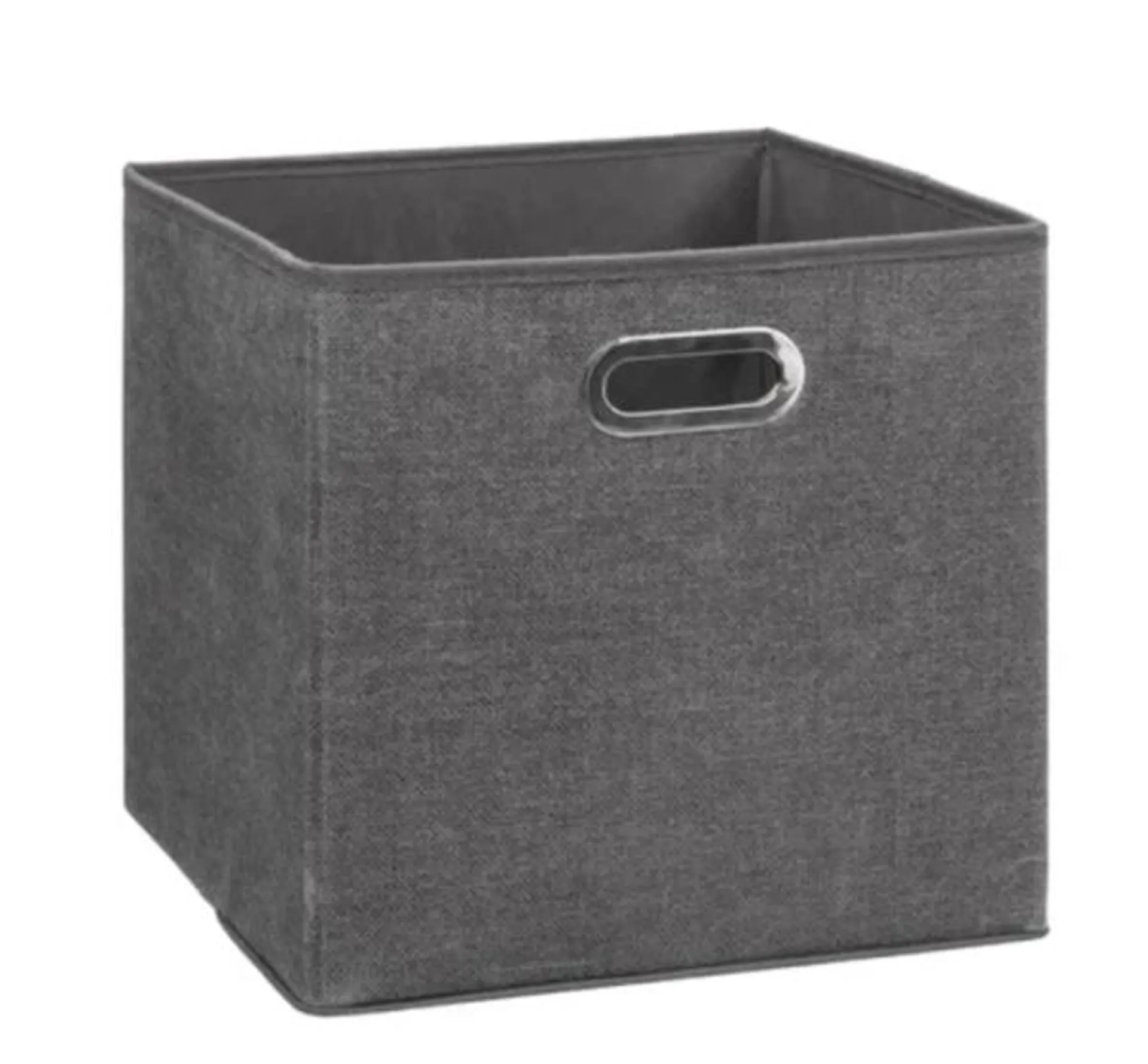 Boîte de rangement gris foncé chiné 31 X 31 X 31 Cm