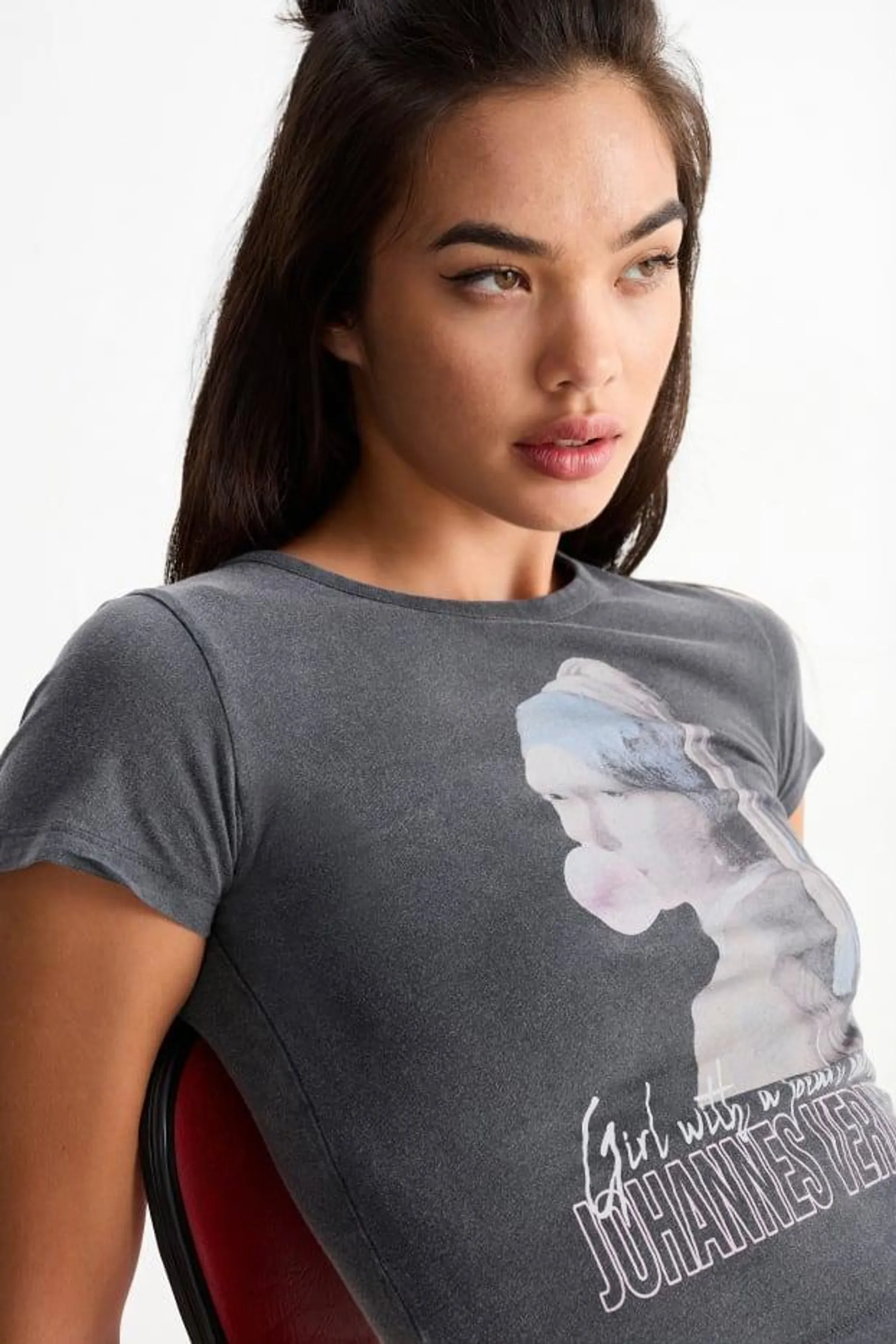 Cropped T-shirt - Johannes Vermeer