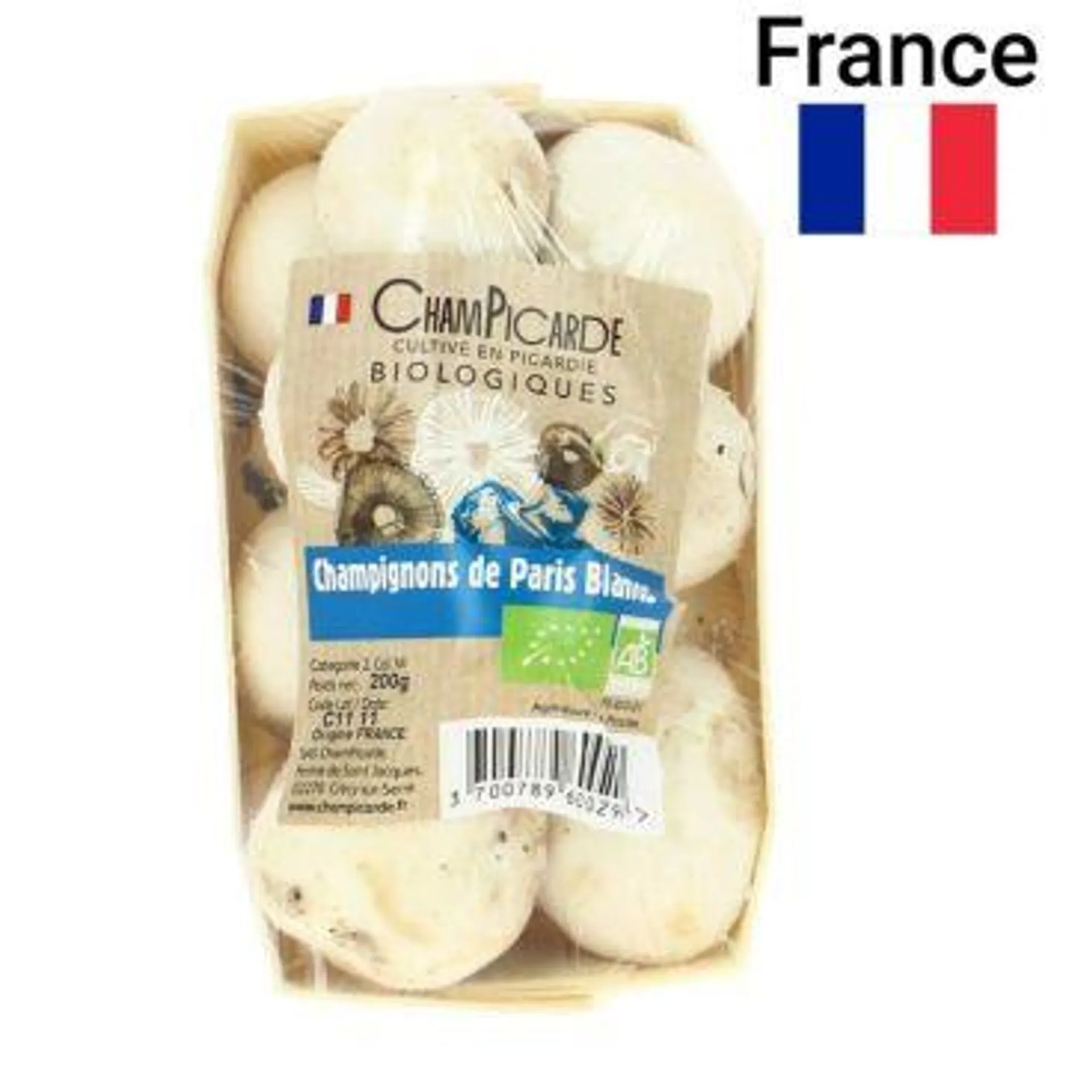 Champignon Barquette 200g Bio