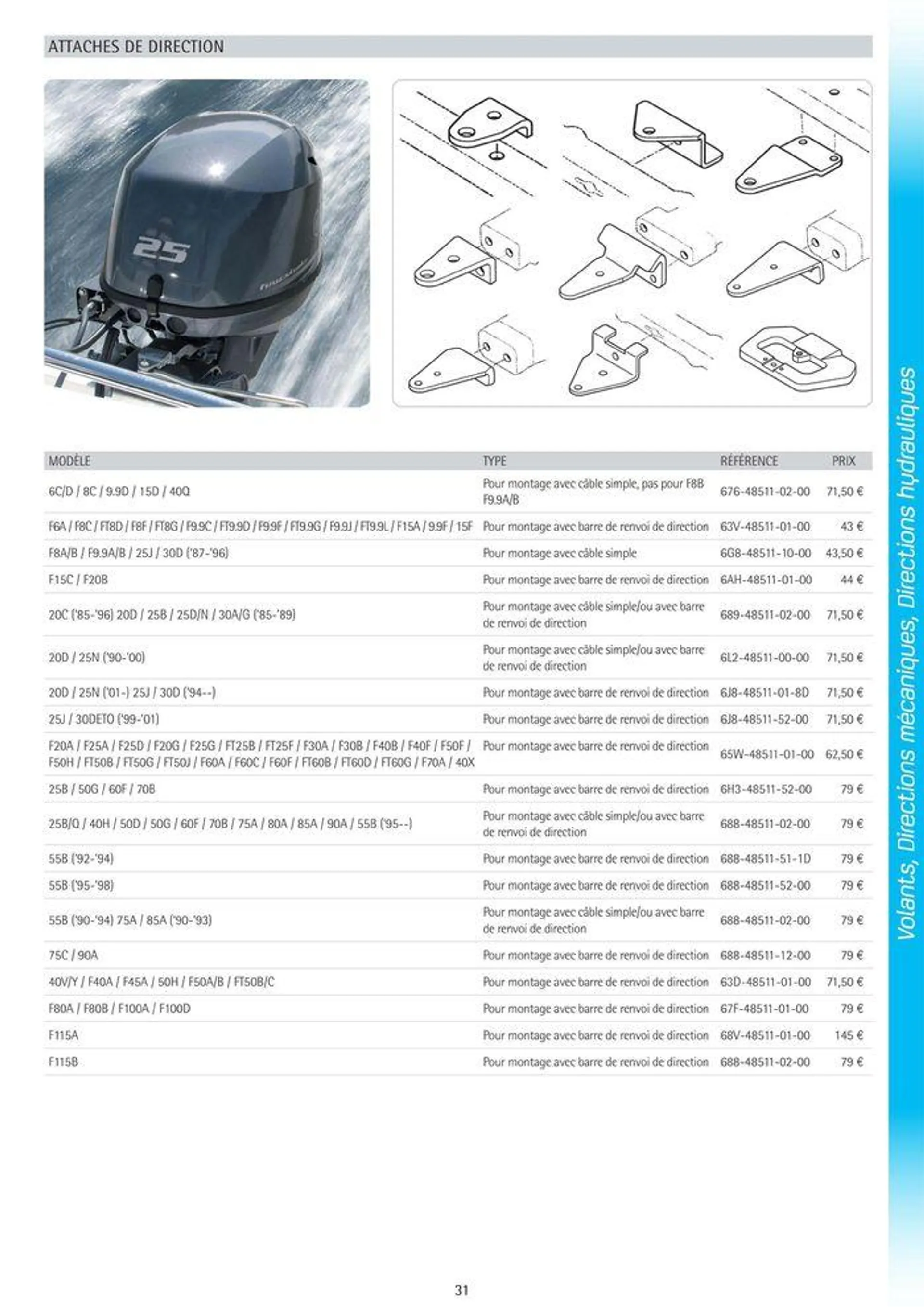 Catalogue Yamaha Marine - Accessoires Marine 2024 - 37