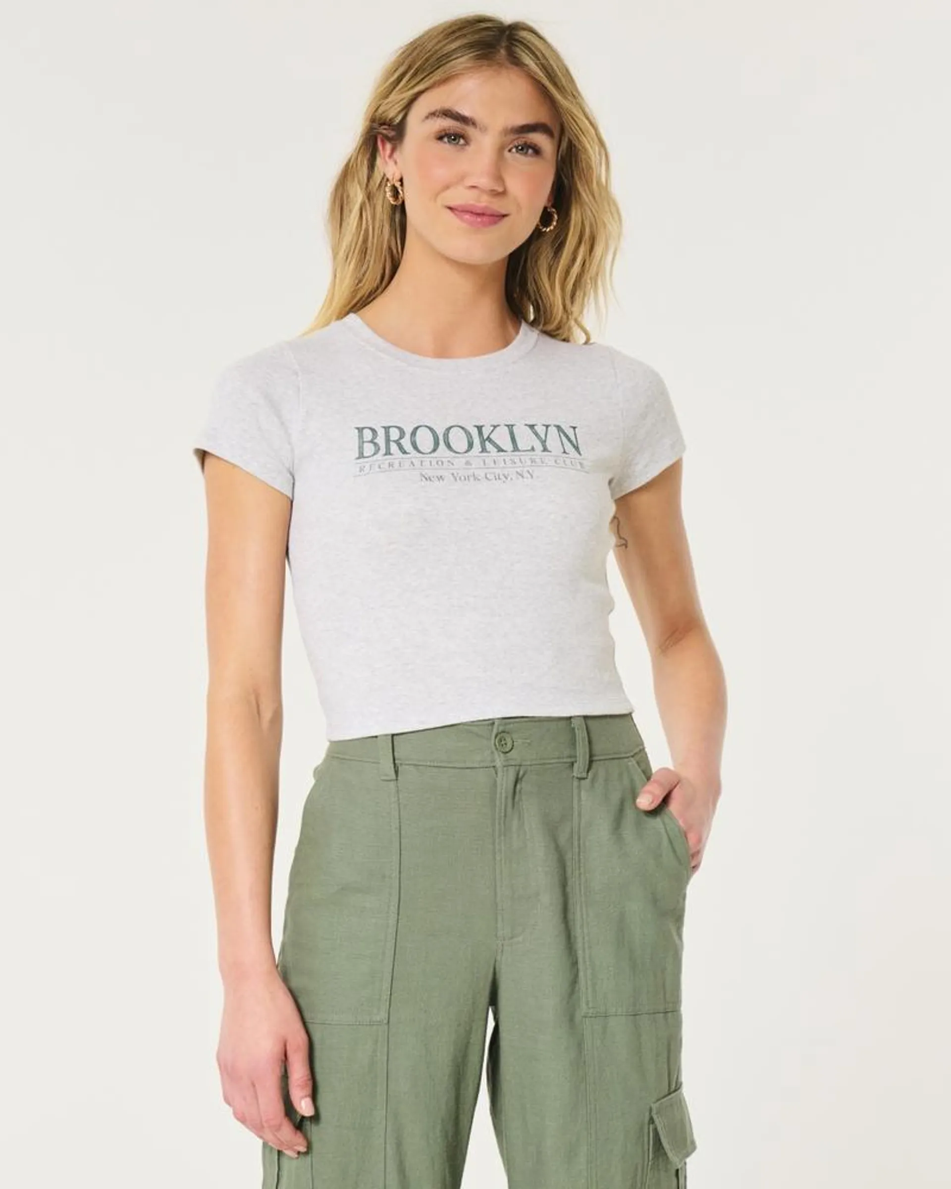 Brooklyn Leisure Club Graphic Baby Tee