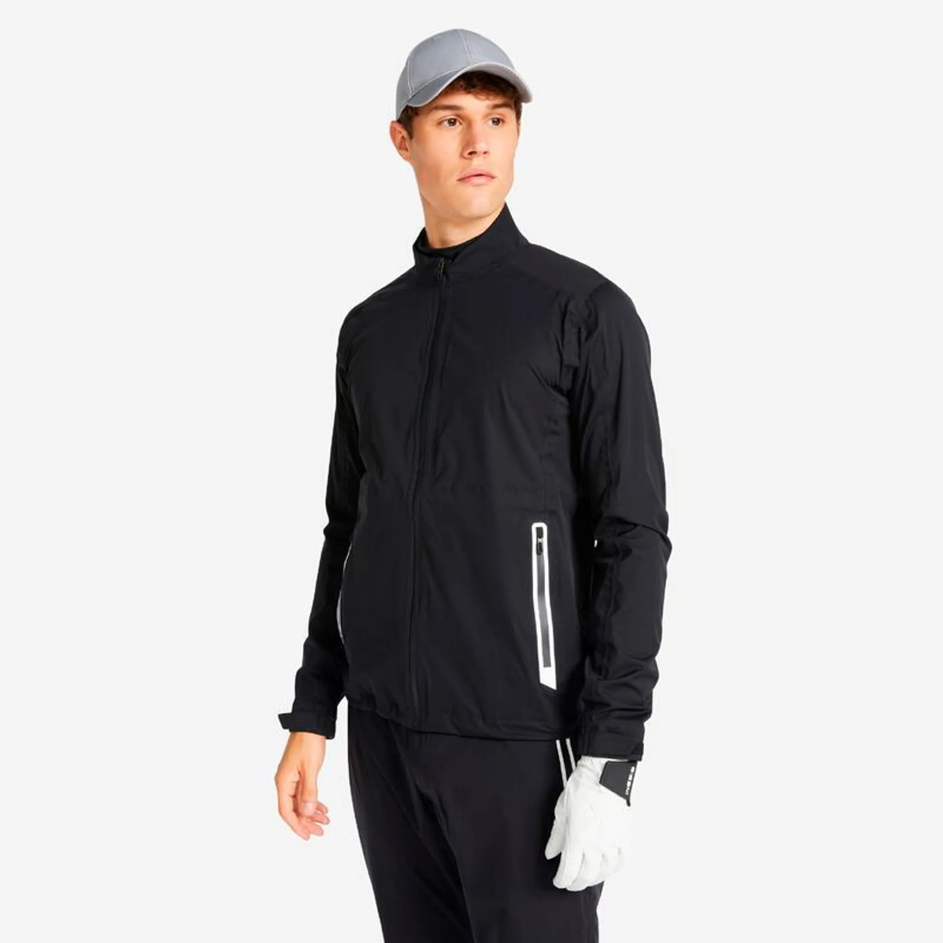 Giacca impermeabile golf uomo RW 500 nera