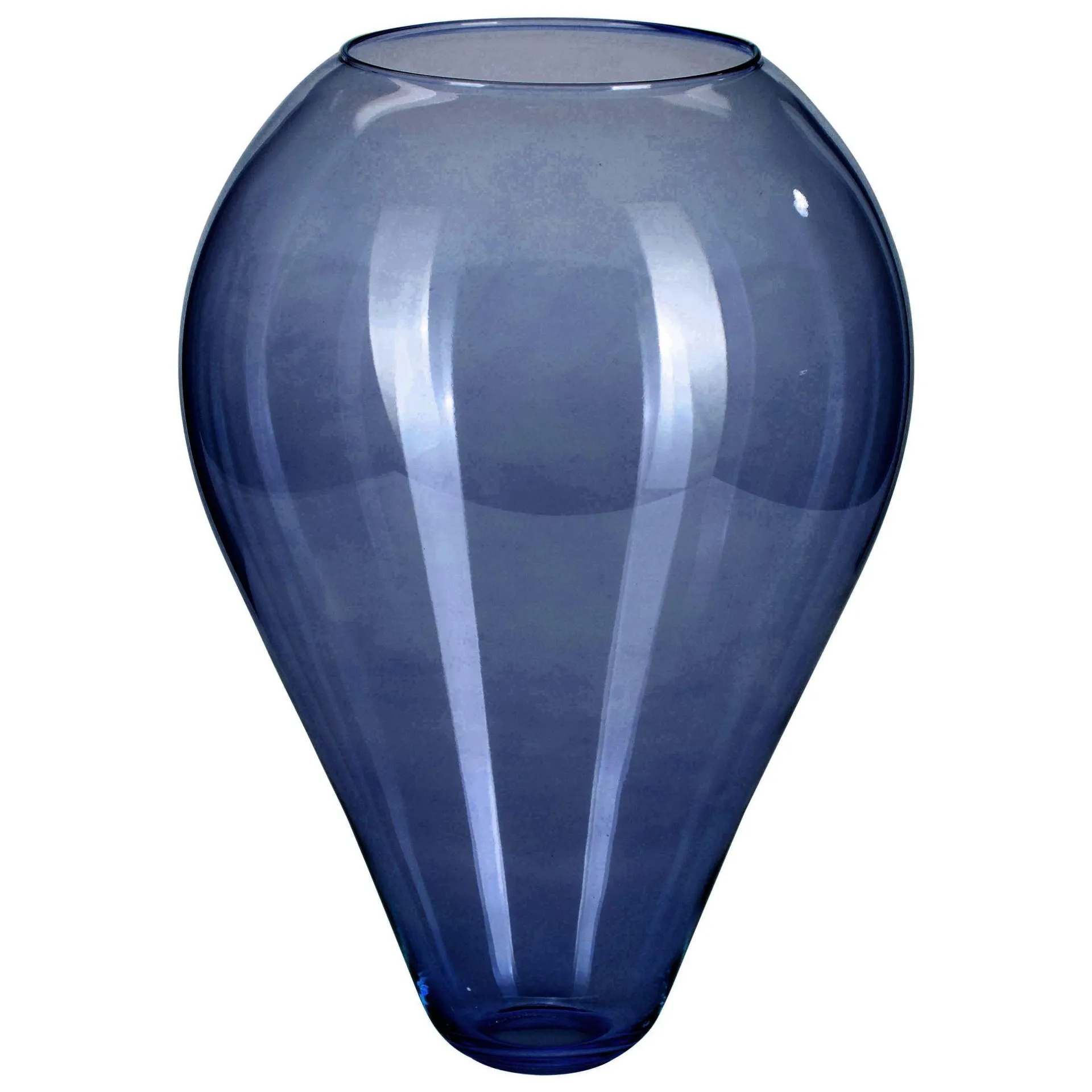 Poire en verre bleu nuit CASSIS (H36cm)