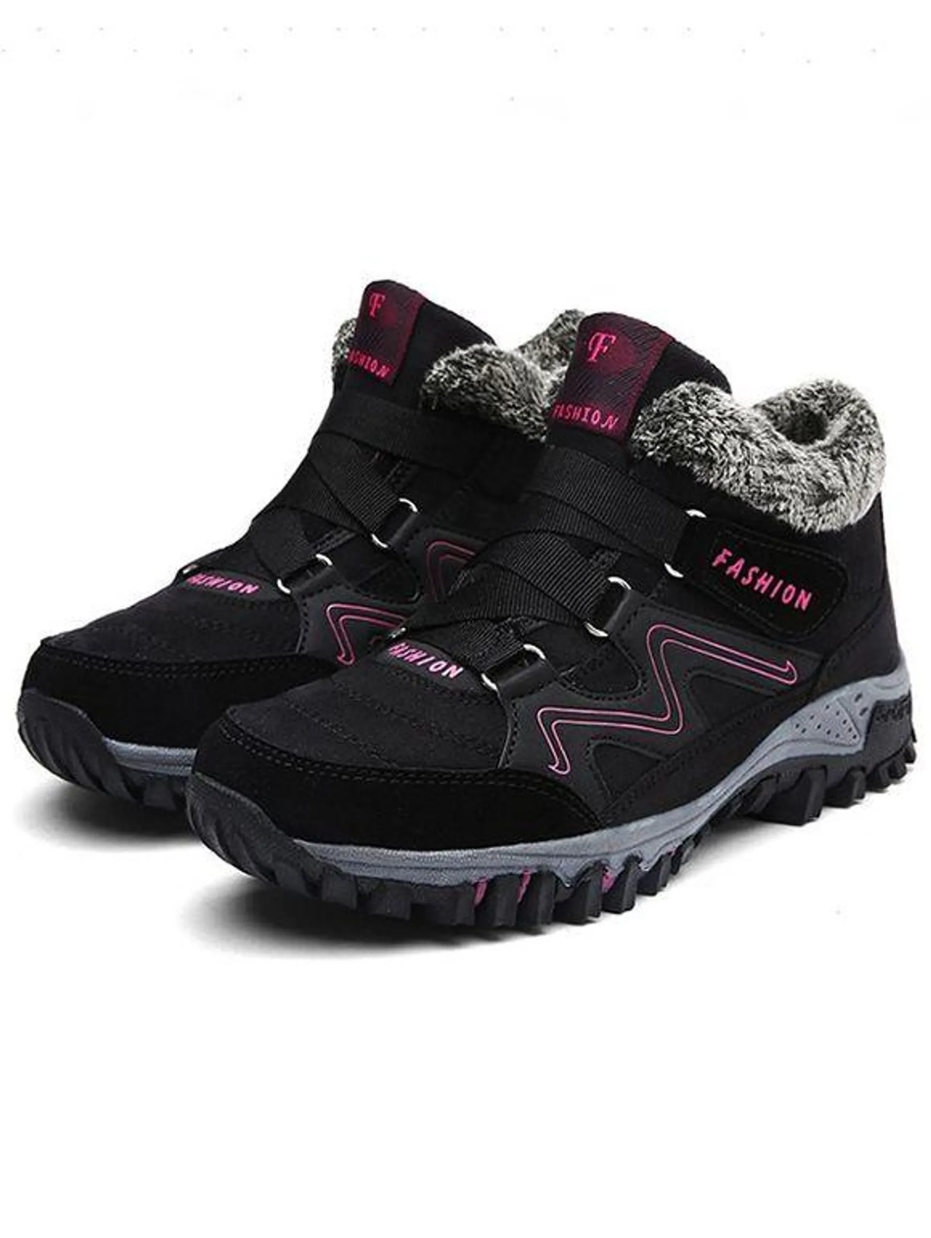 Faux Fur Warm Winter Walking Sport Shoes