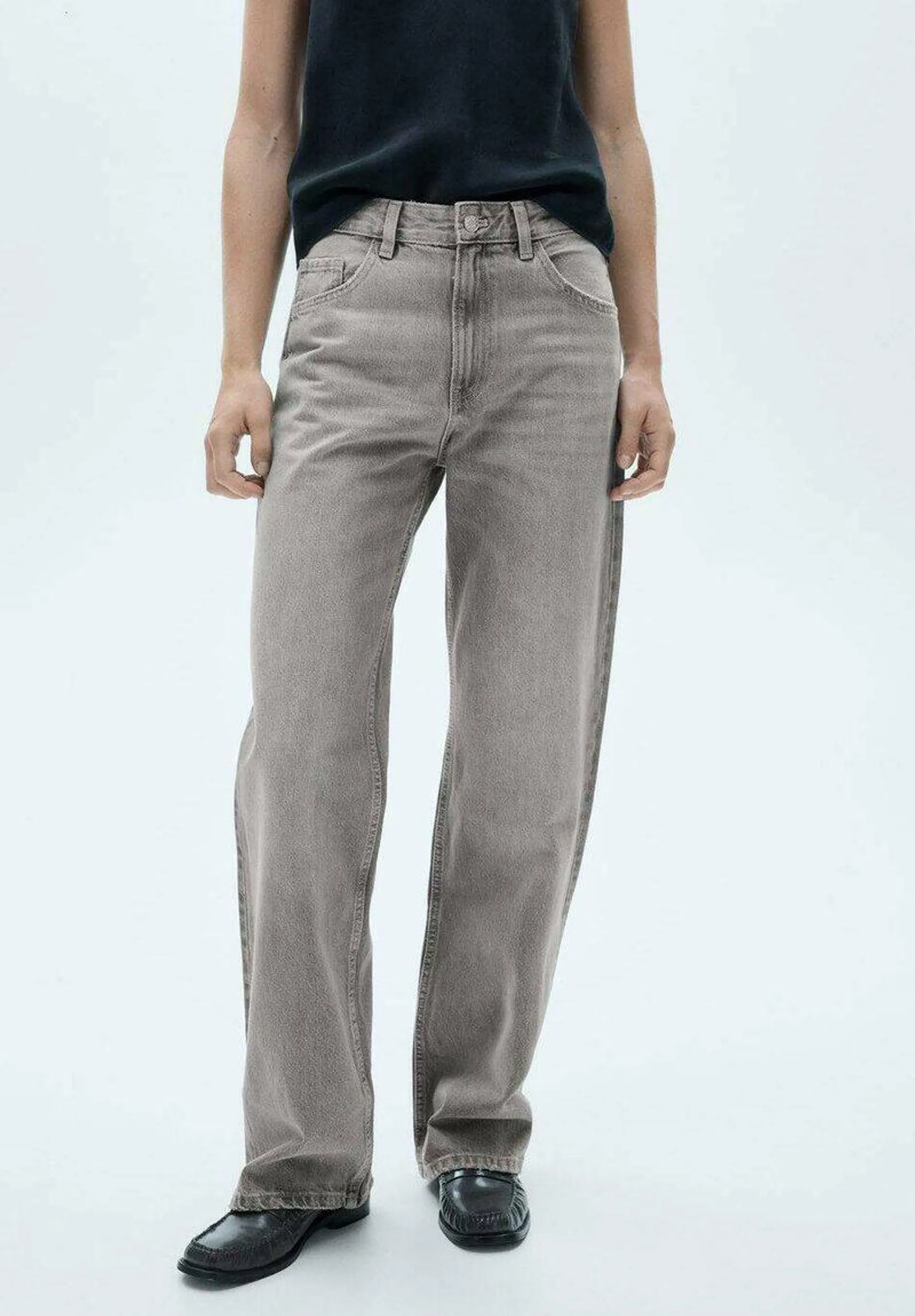 MIAMI - Jean droit - gris denim