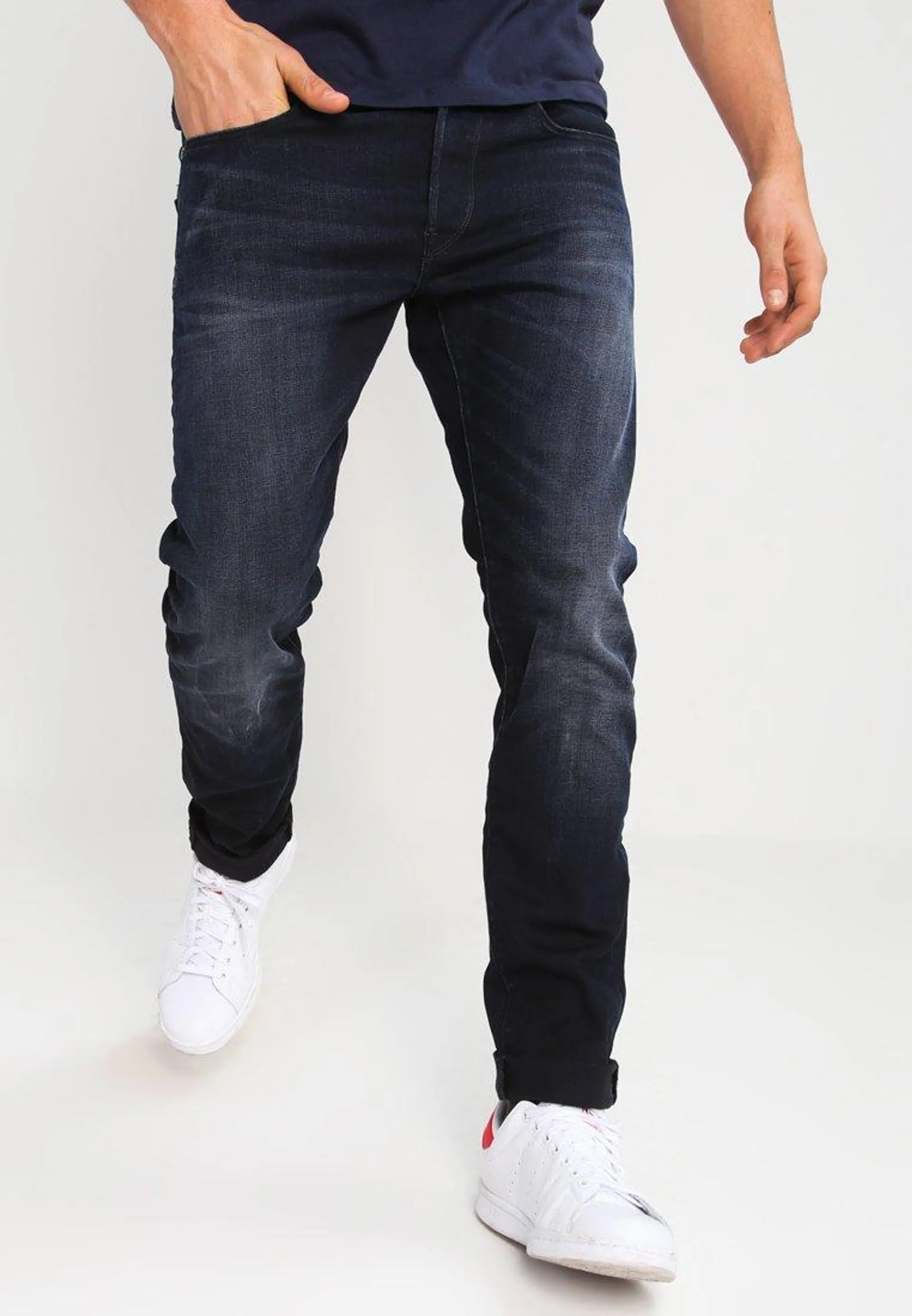 3301 SLIM - Jean slim - siro black stretch denim